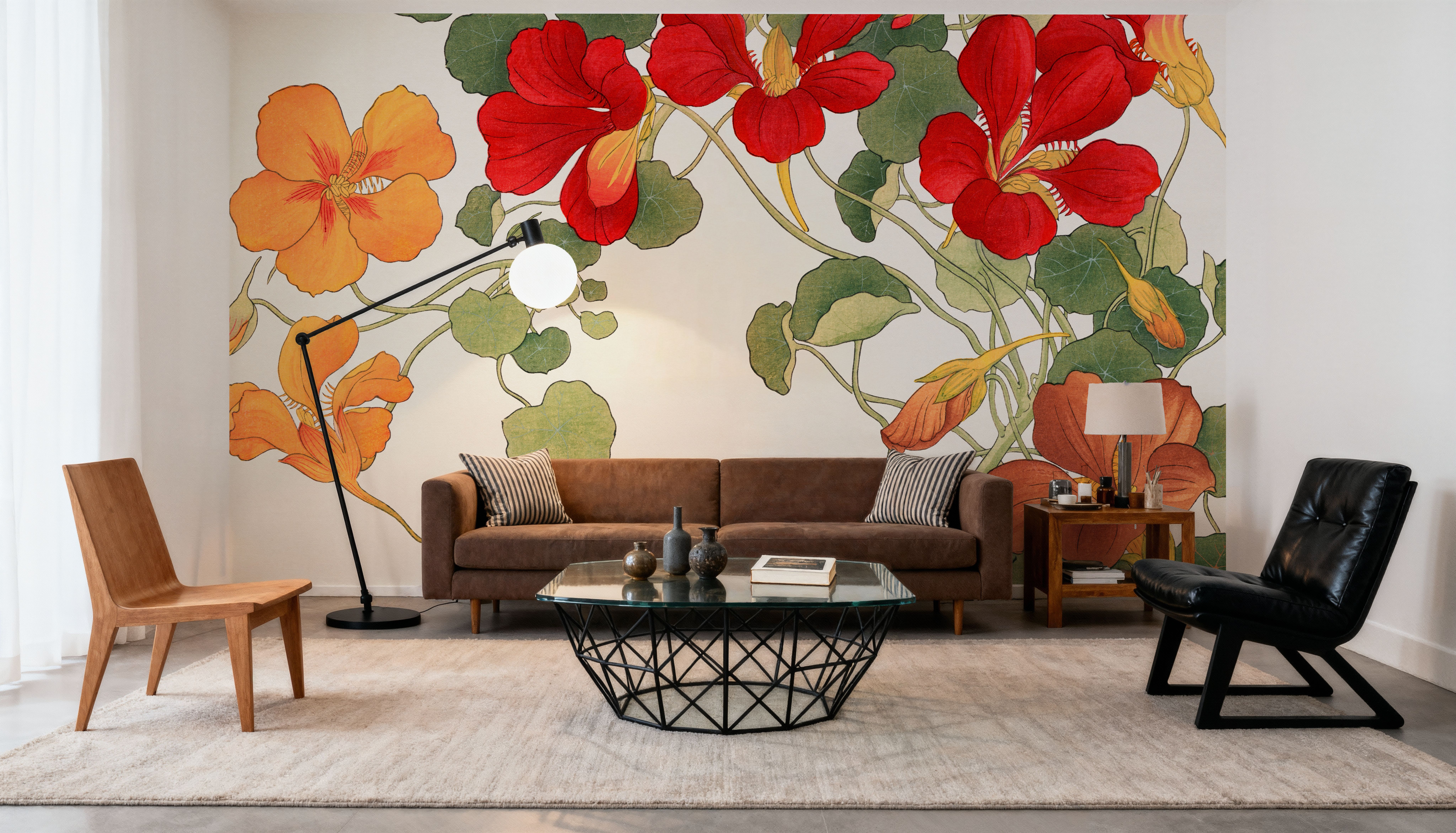 Tanigami Nasturtium, Tapeten