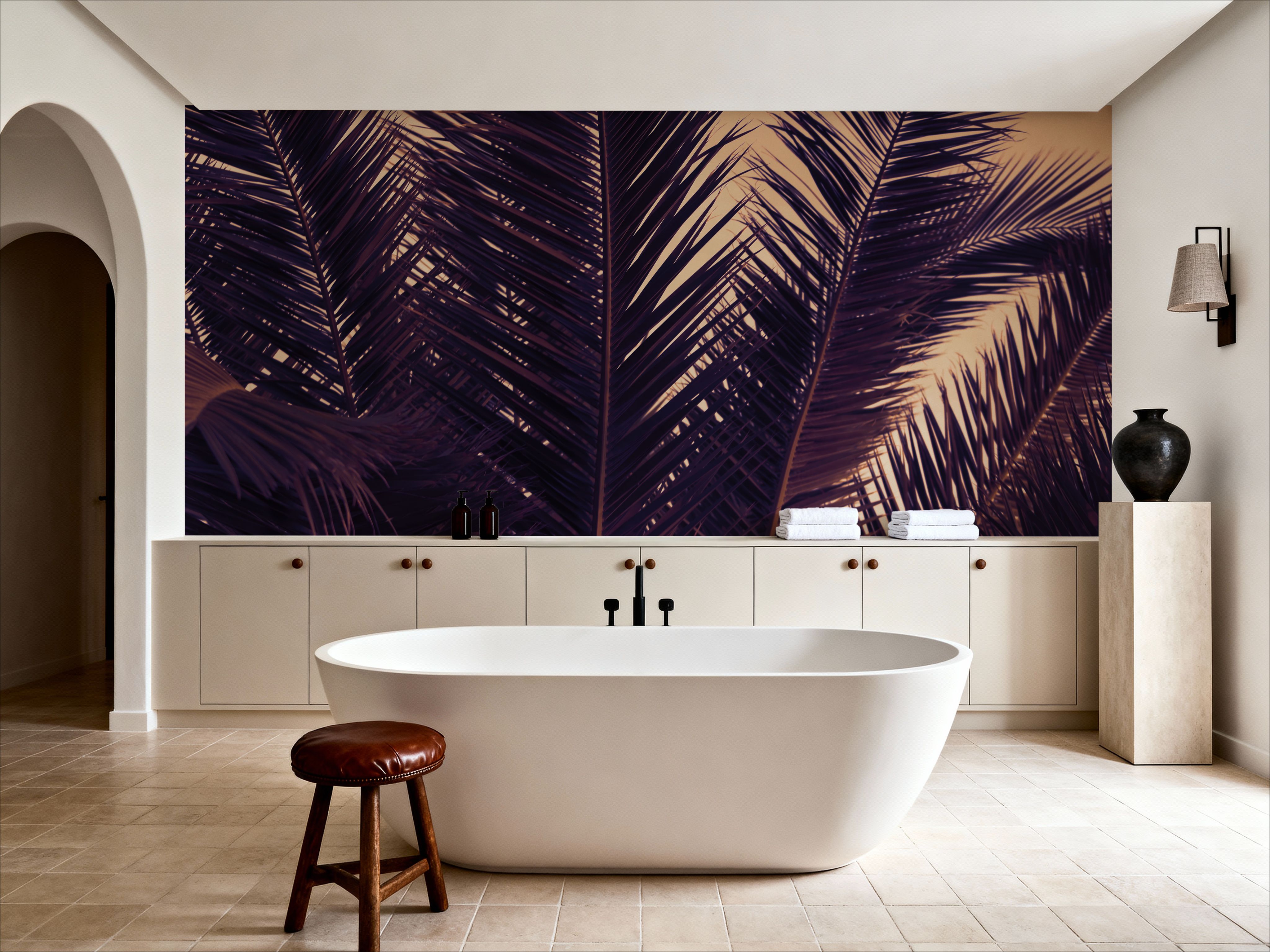 Shy Palm Leaves