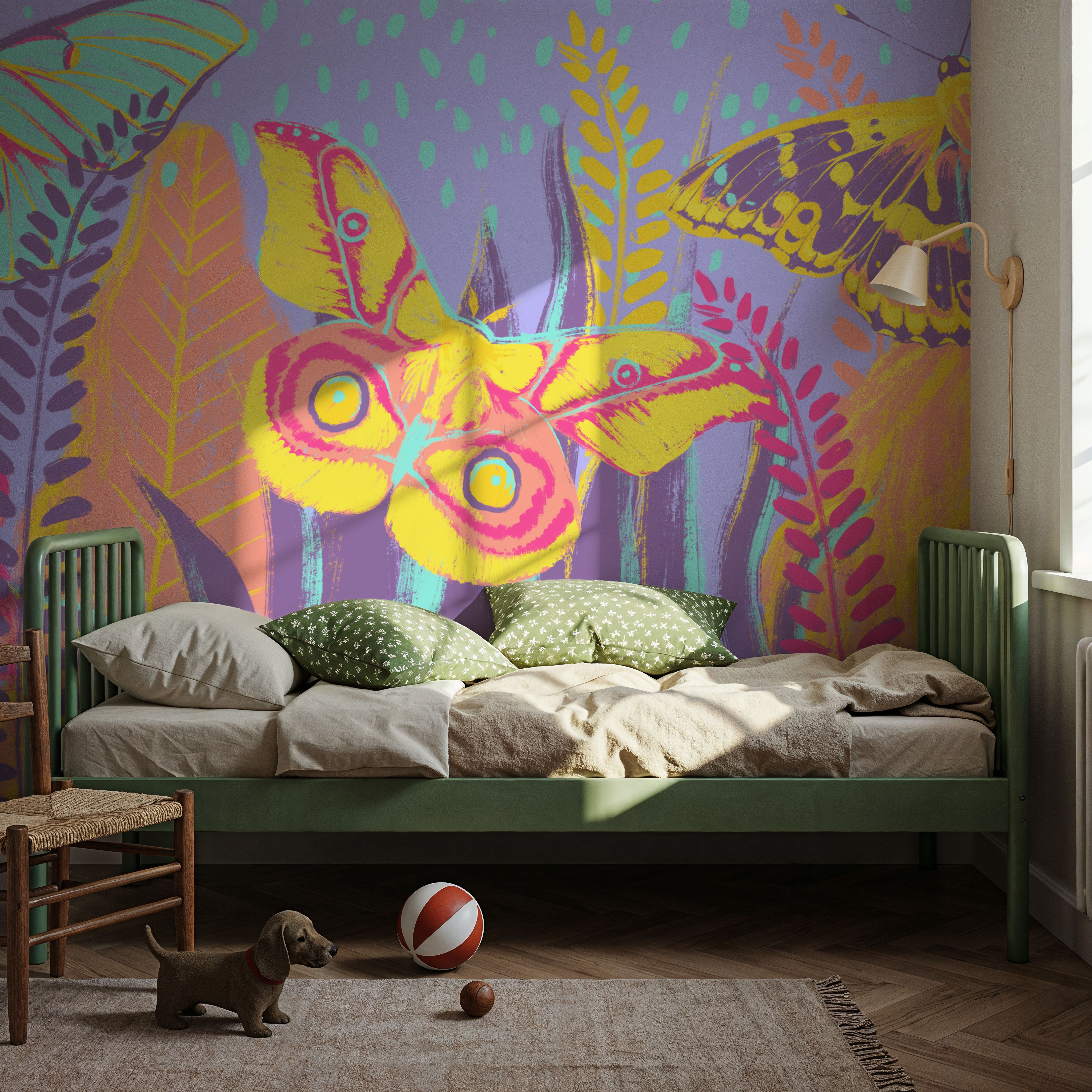 Dancing Hippie Butterflies Purple