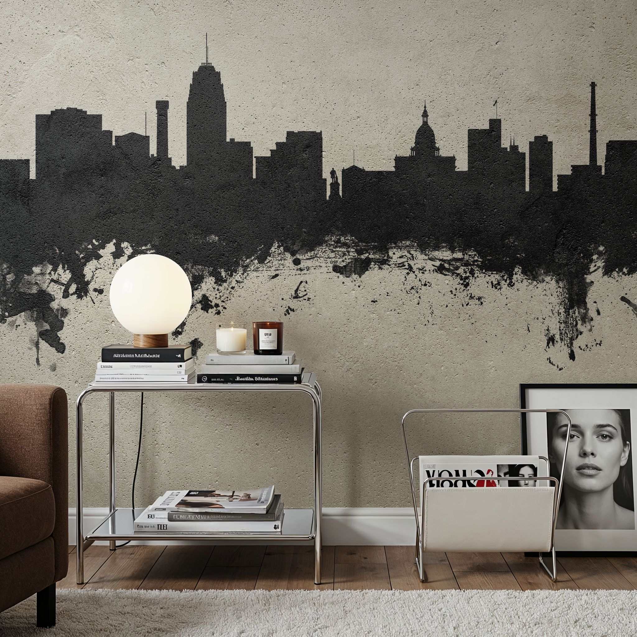 Lansing Michigan Skyline Concrete