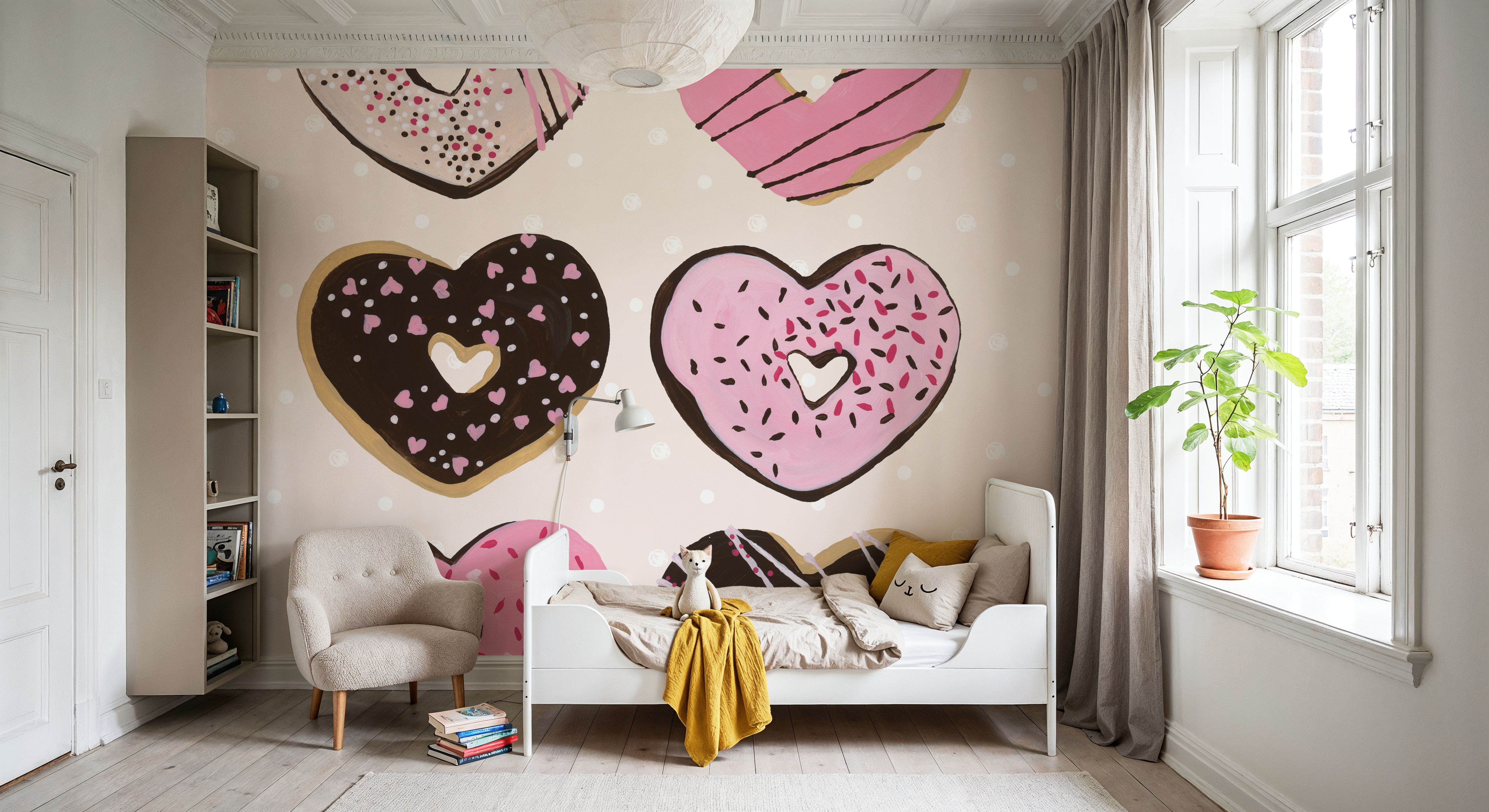 Donut Hearts, Wallpaper