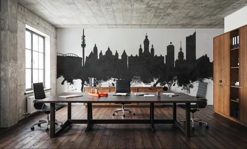 Leipzig Germany Skyline Black & White