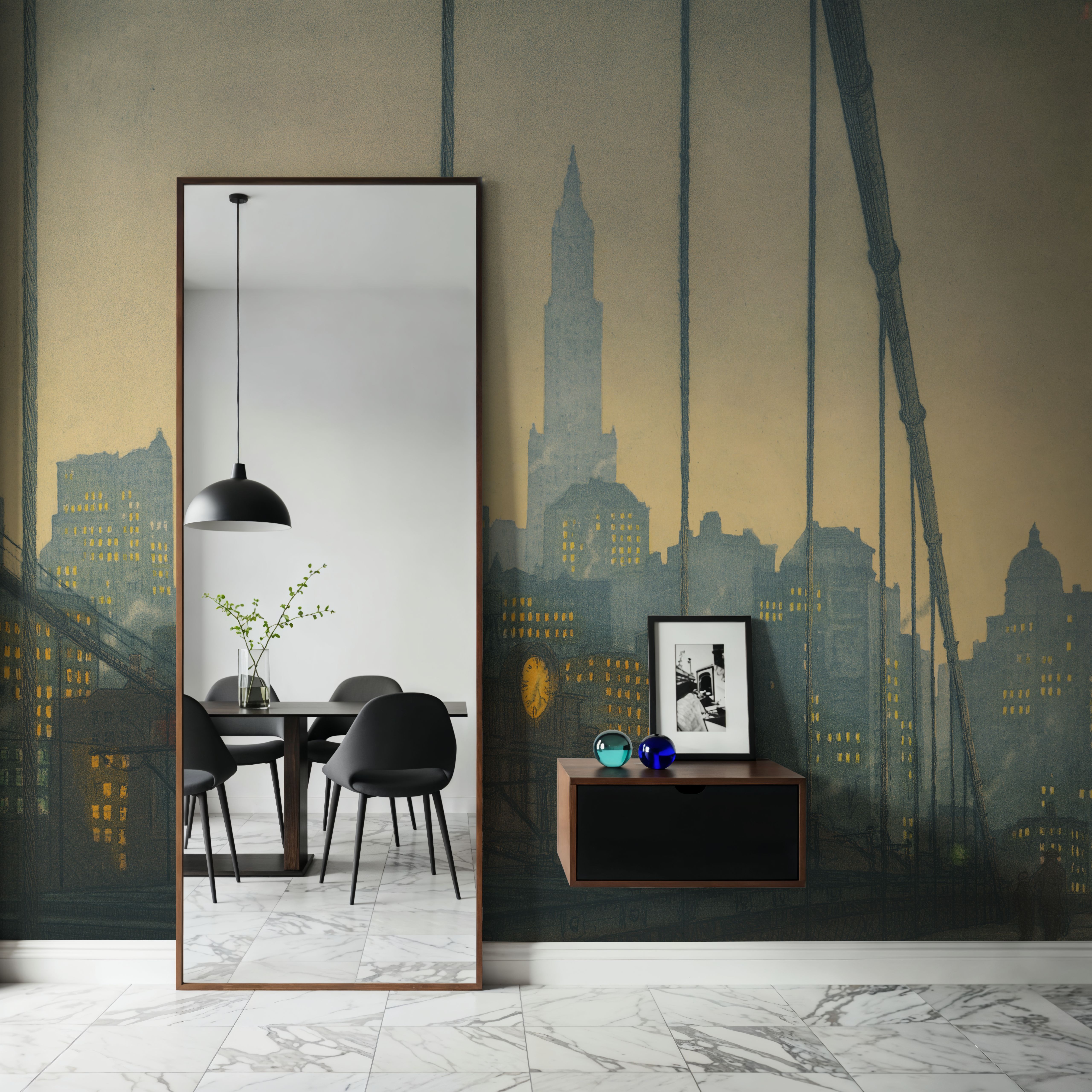 New York, Brooklyn bridge (1927) Illustration