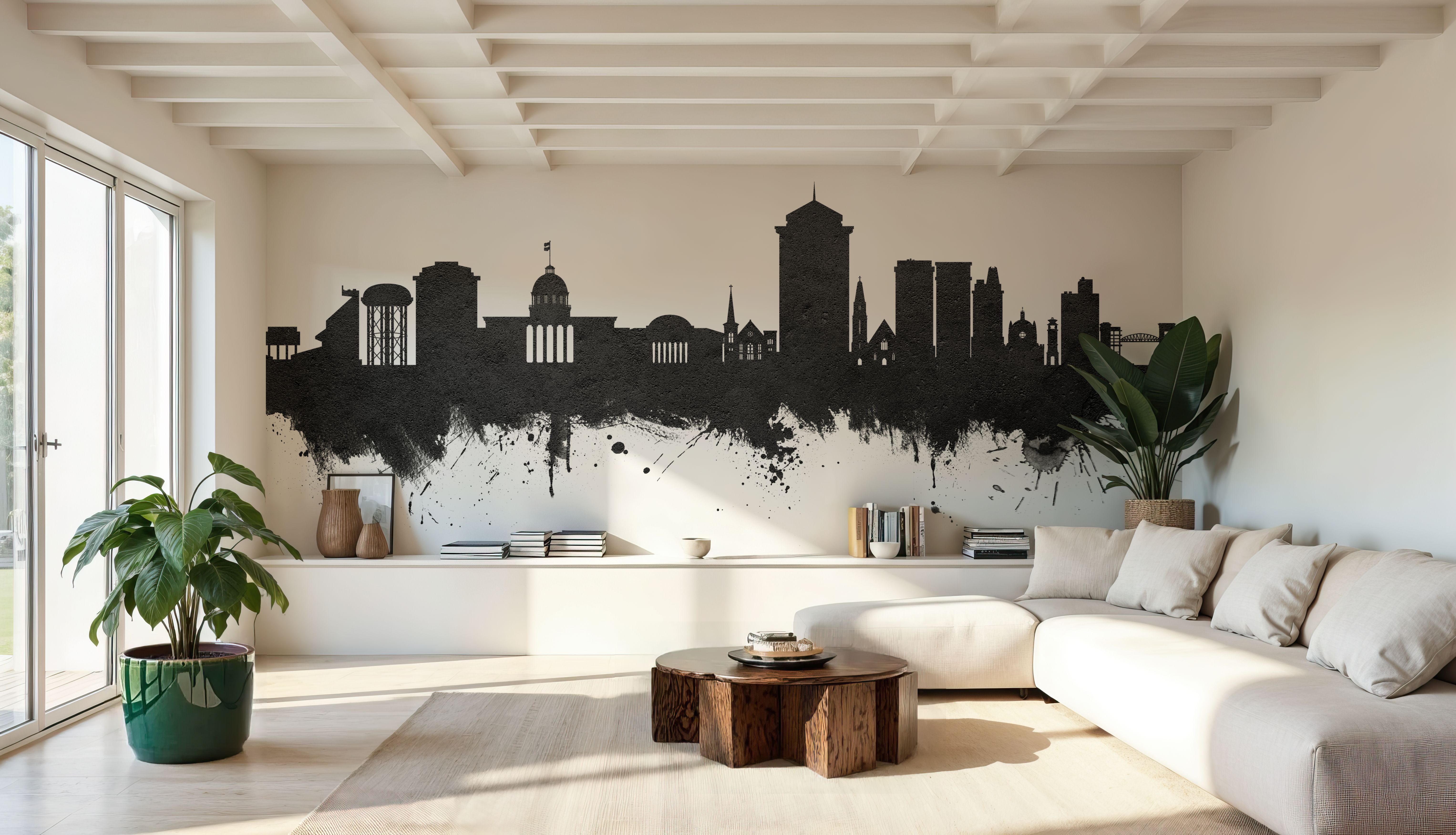 Montgomery Alabama Skyline Black & White