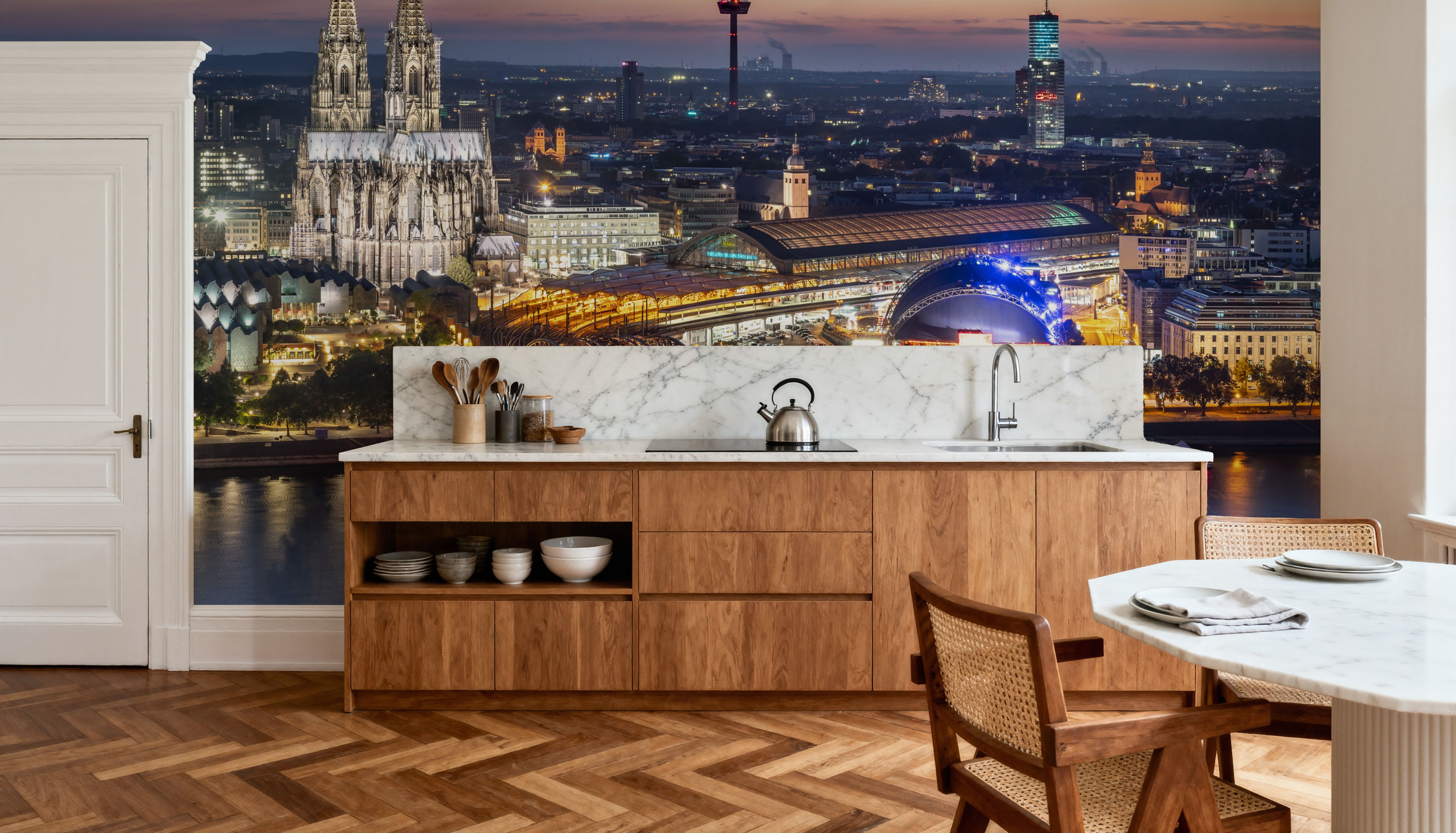 Cologne Cathedral Dusk, Wallpaper