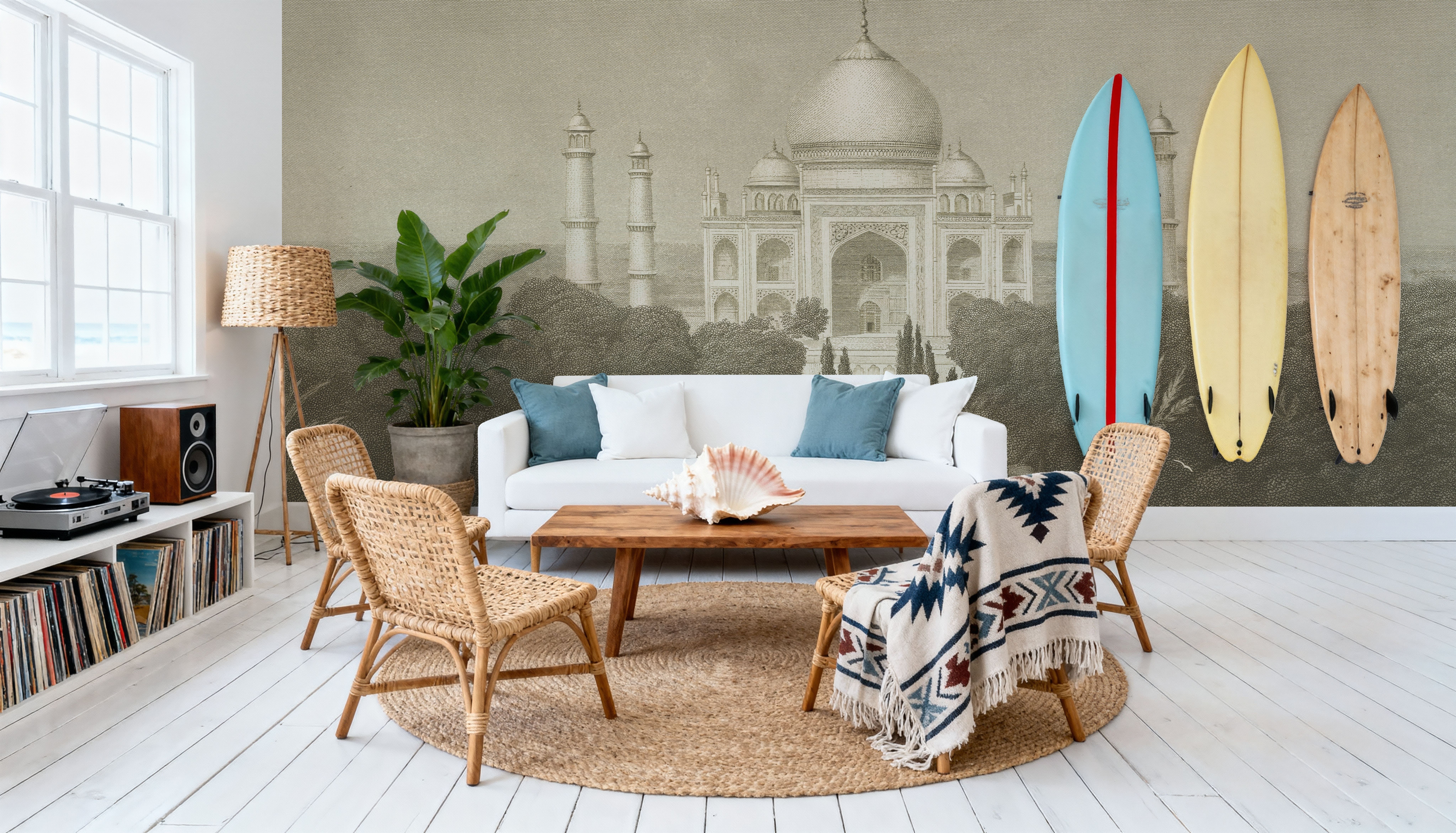 Taj Mahal Postcard II - Screenprint