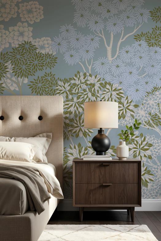 Overleaf Woodland, French Blue