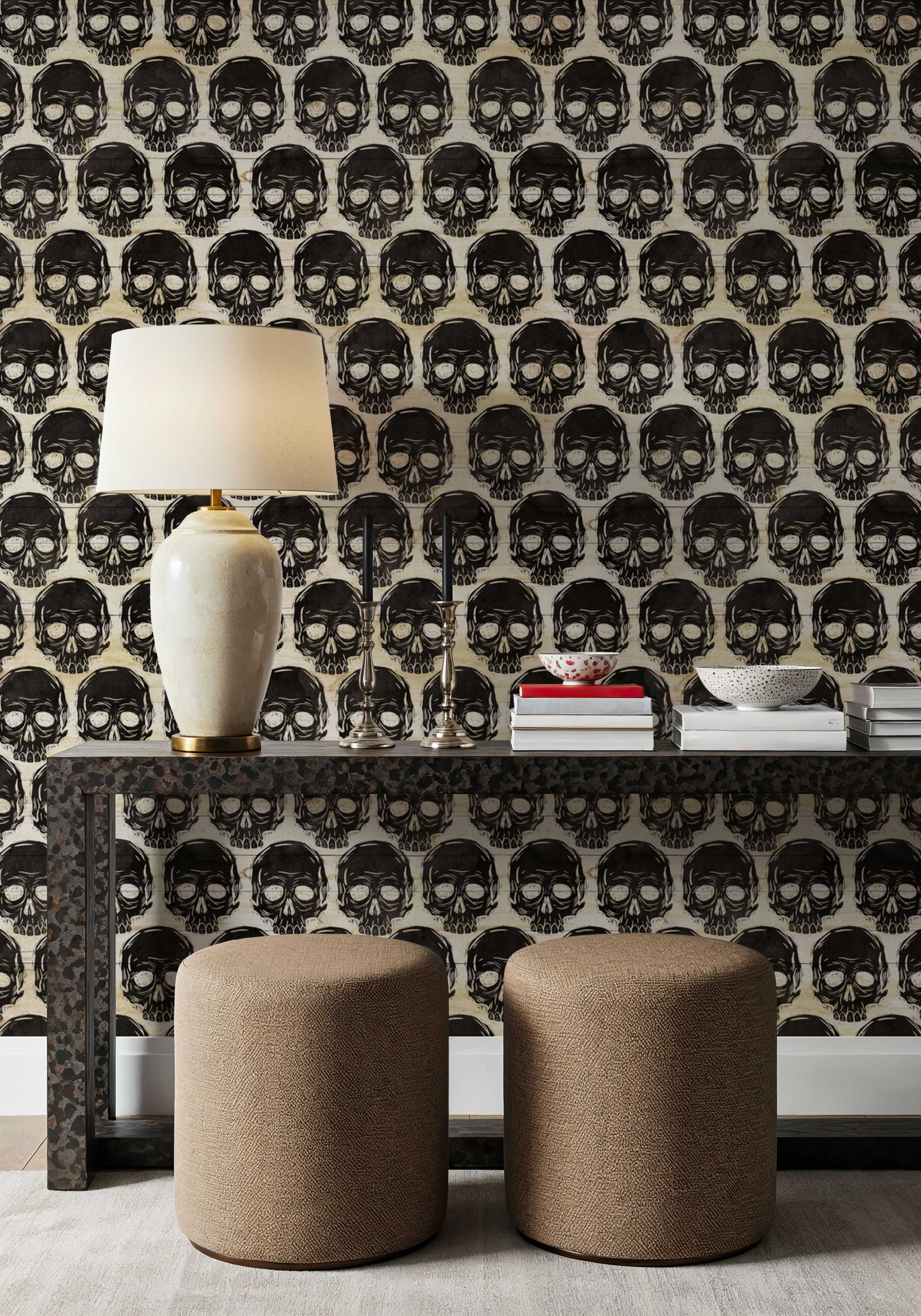 Skulls Everywhere Black