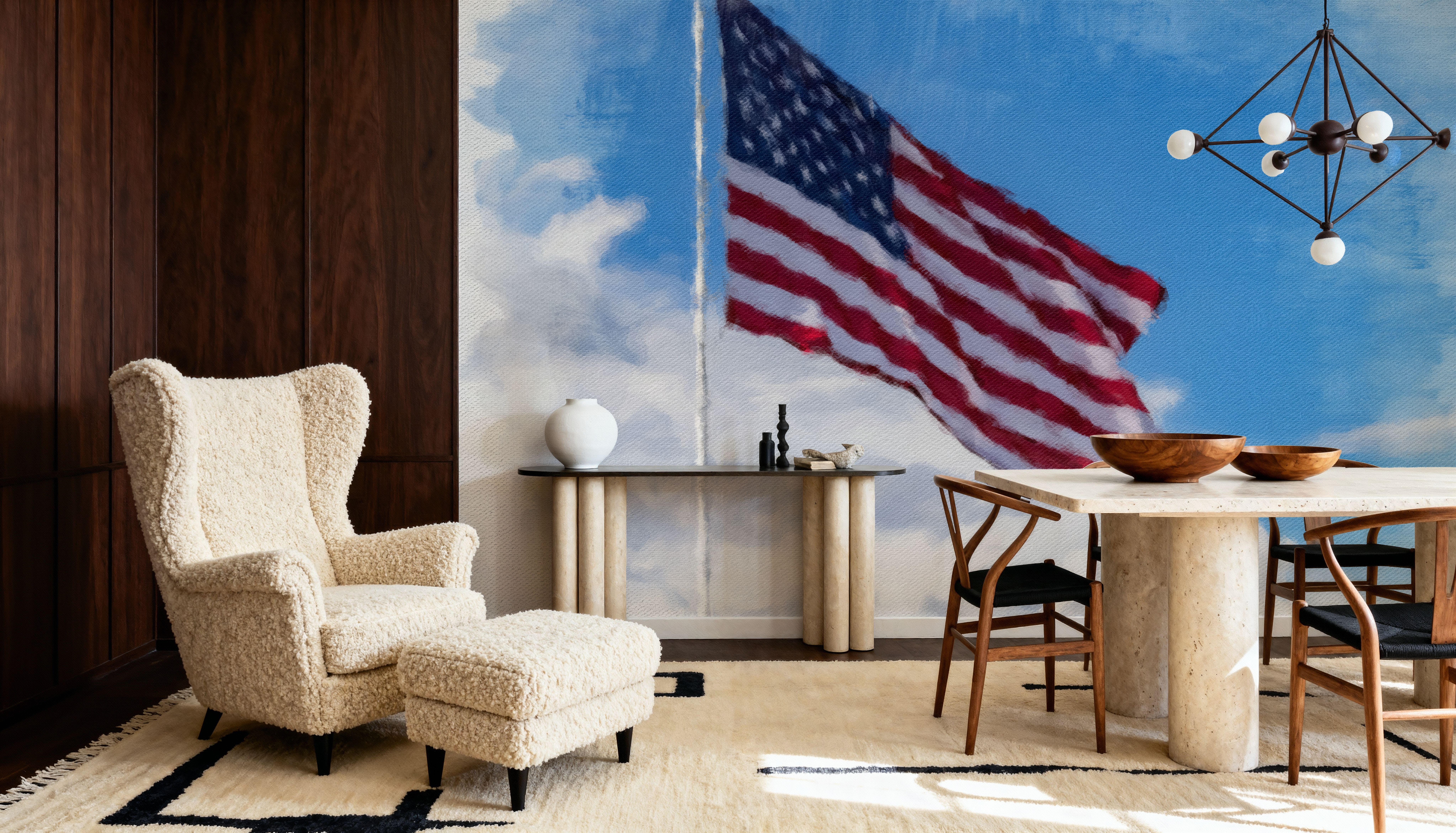 Stars and Stripes on Canvas