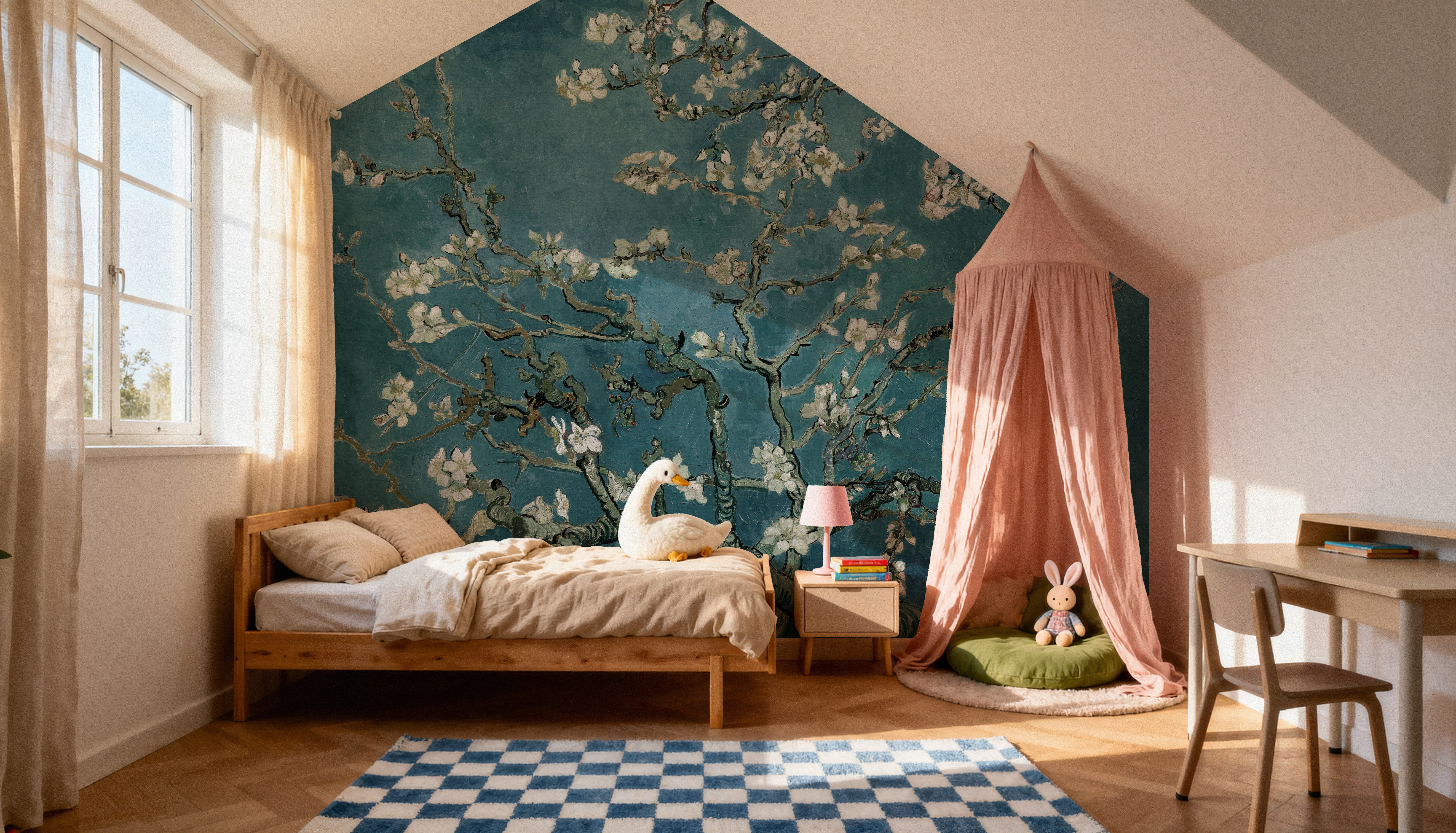 Almond Blossom, Teal Breeze