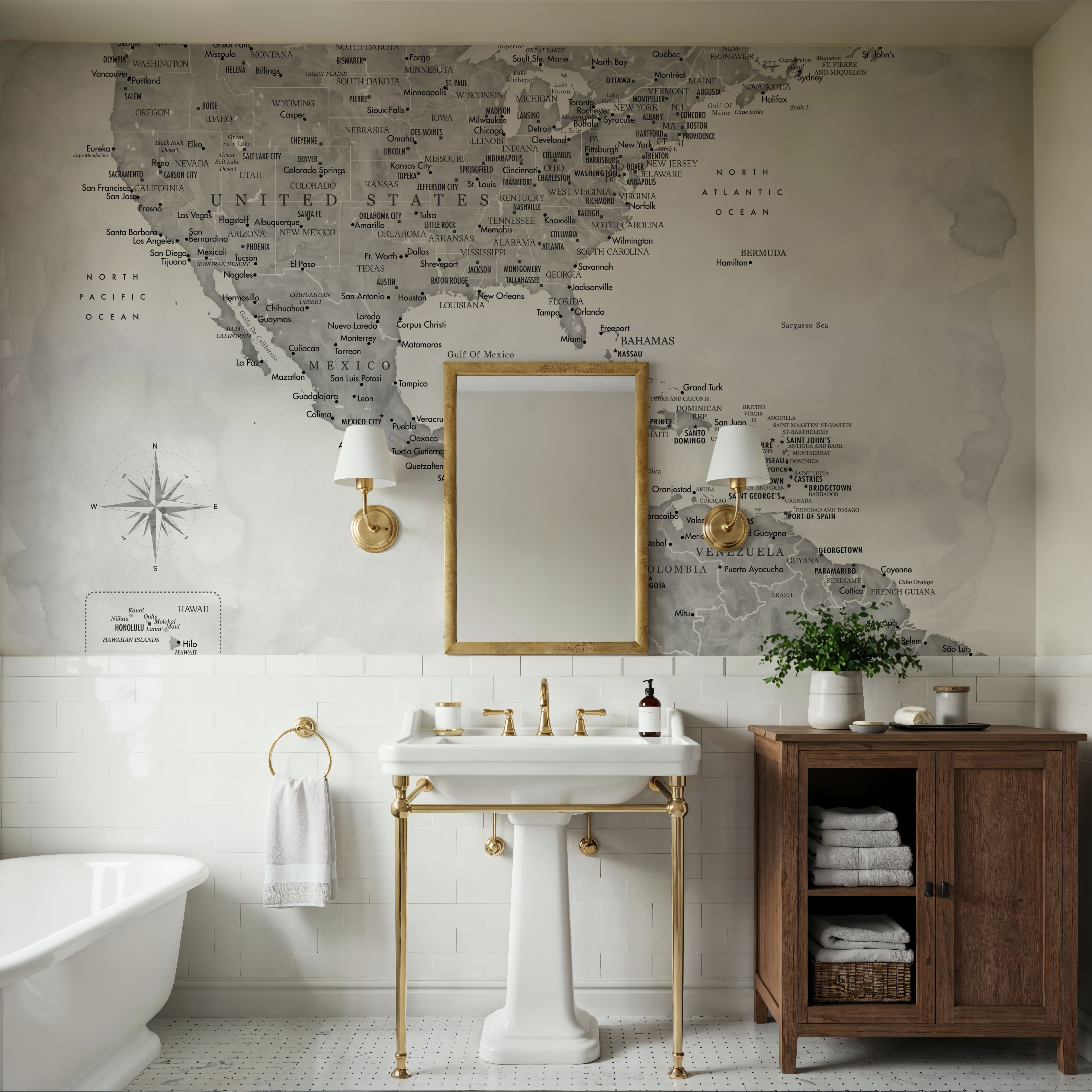 US Mexico Caribbean Map - Jimmy Wash