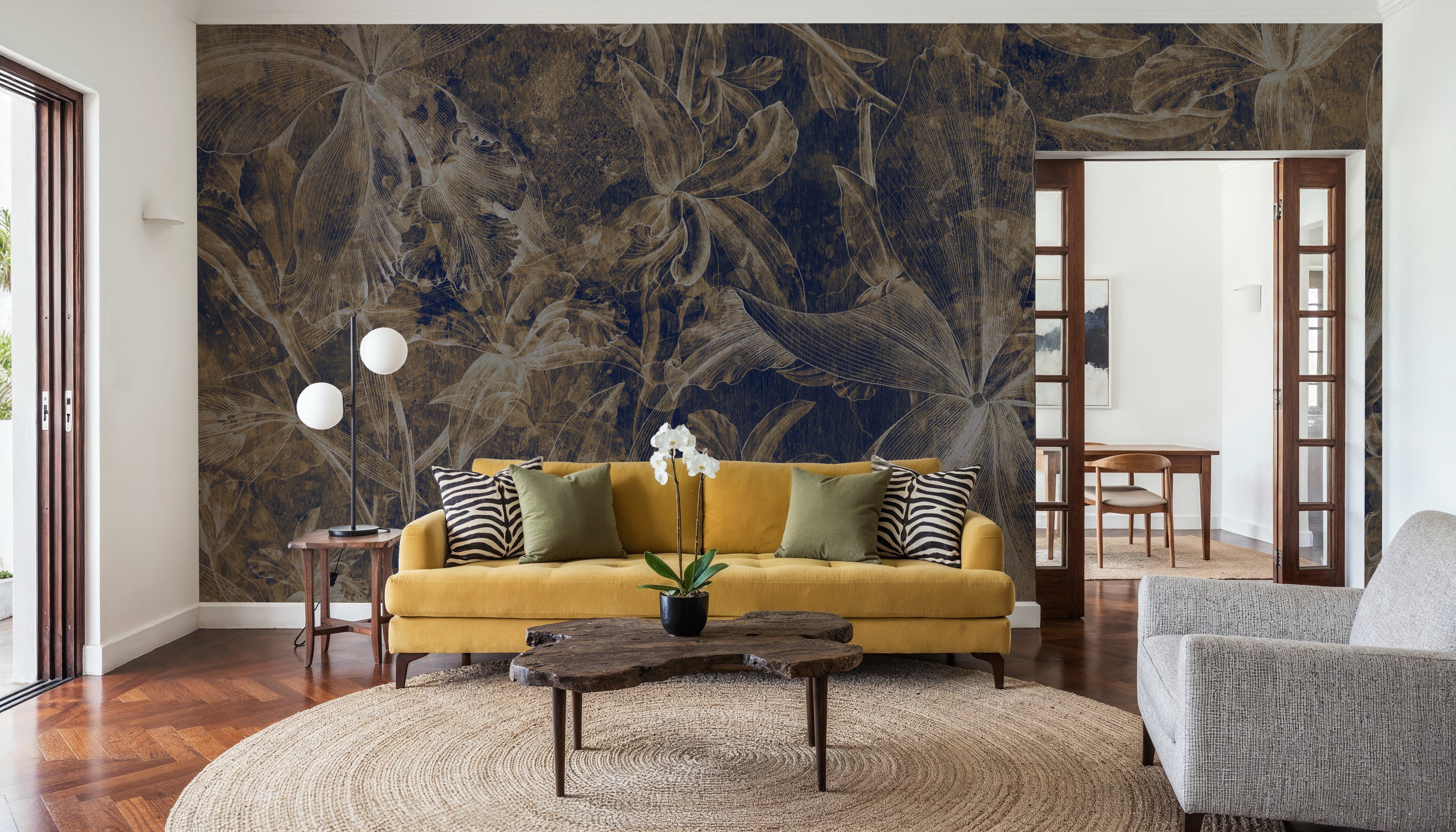 Orchids Sketch, Wallpaper