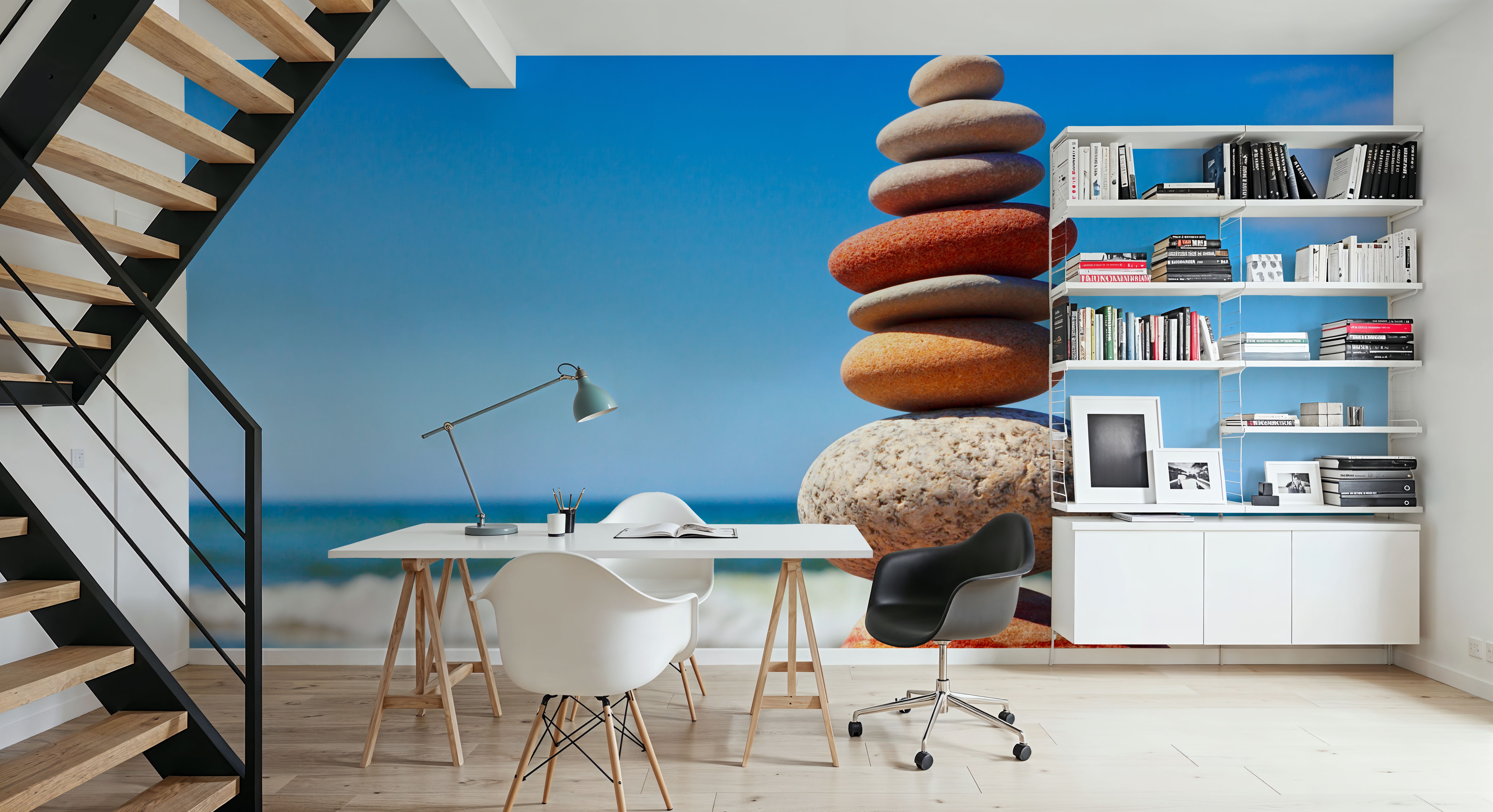 Multicolored Pebble Tower