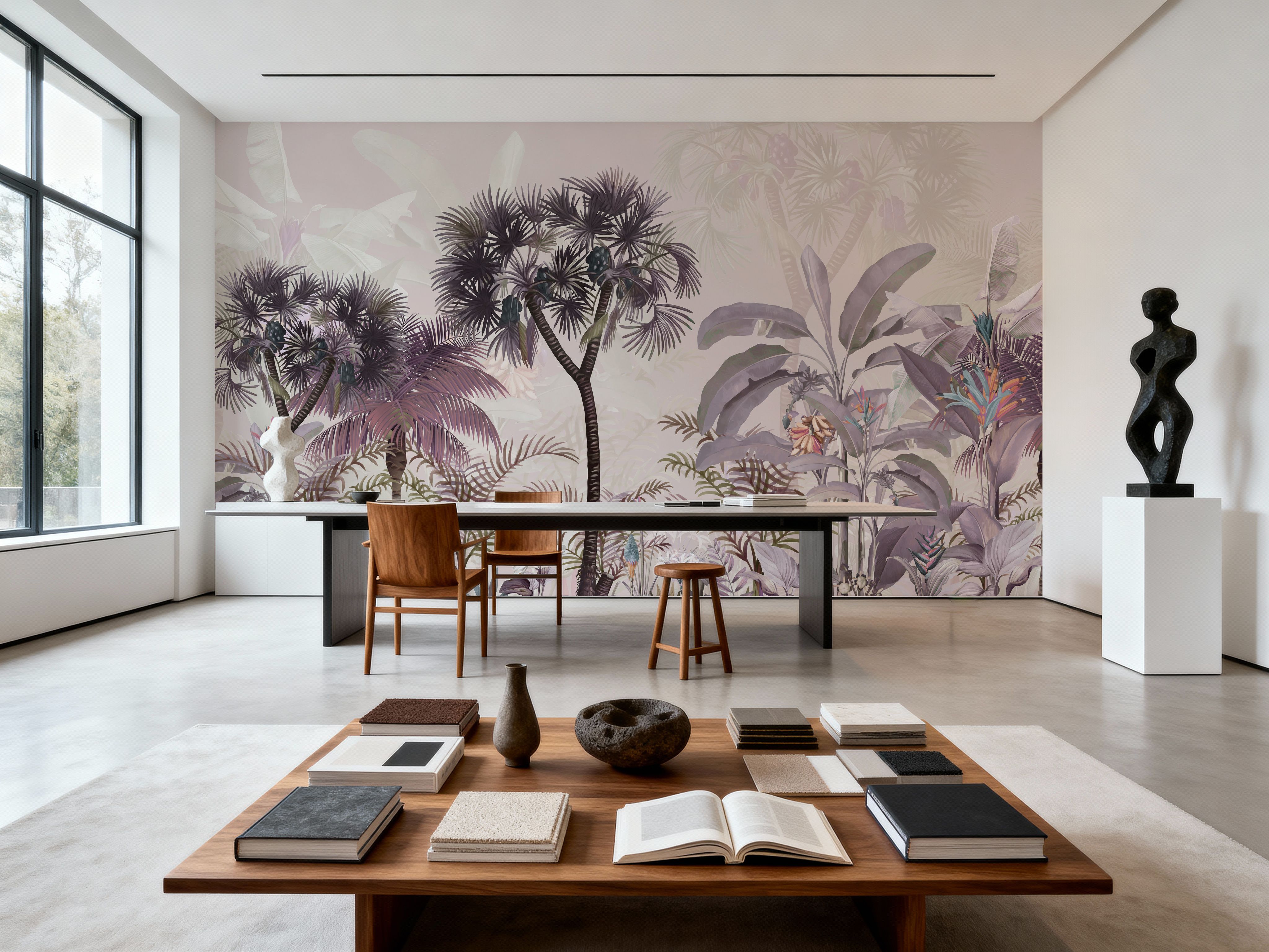 Tropical Forest Strolls Light Purple