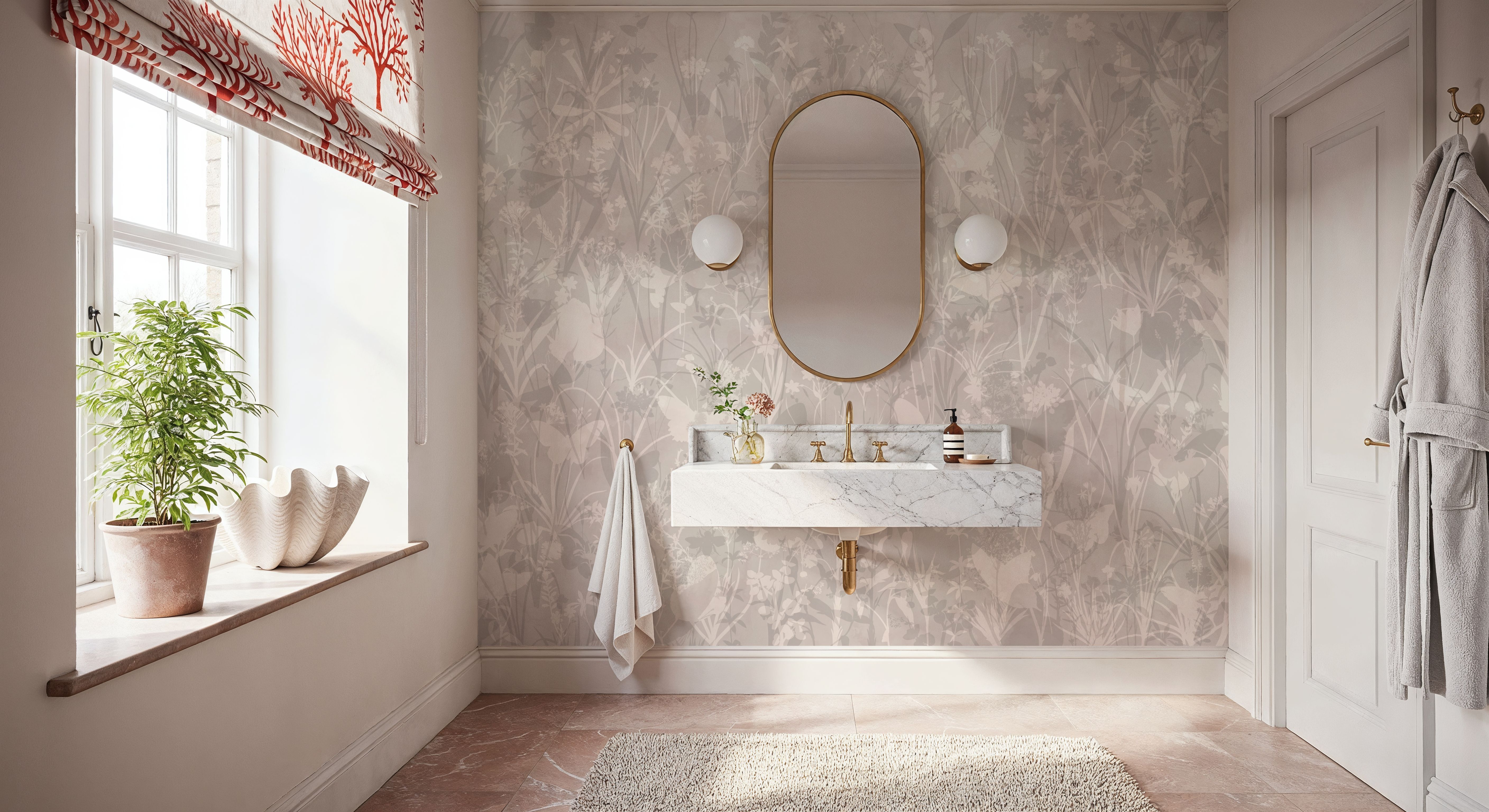 Herbals and Butterflies Double Silhouette