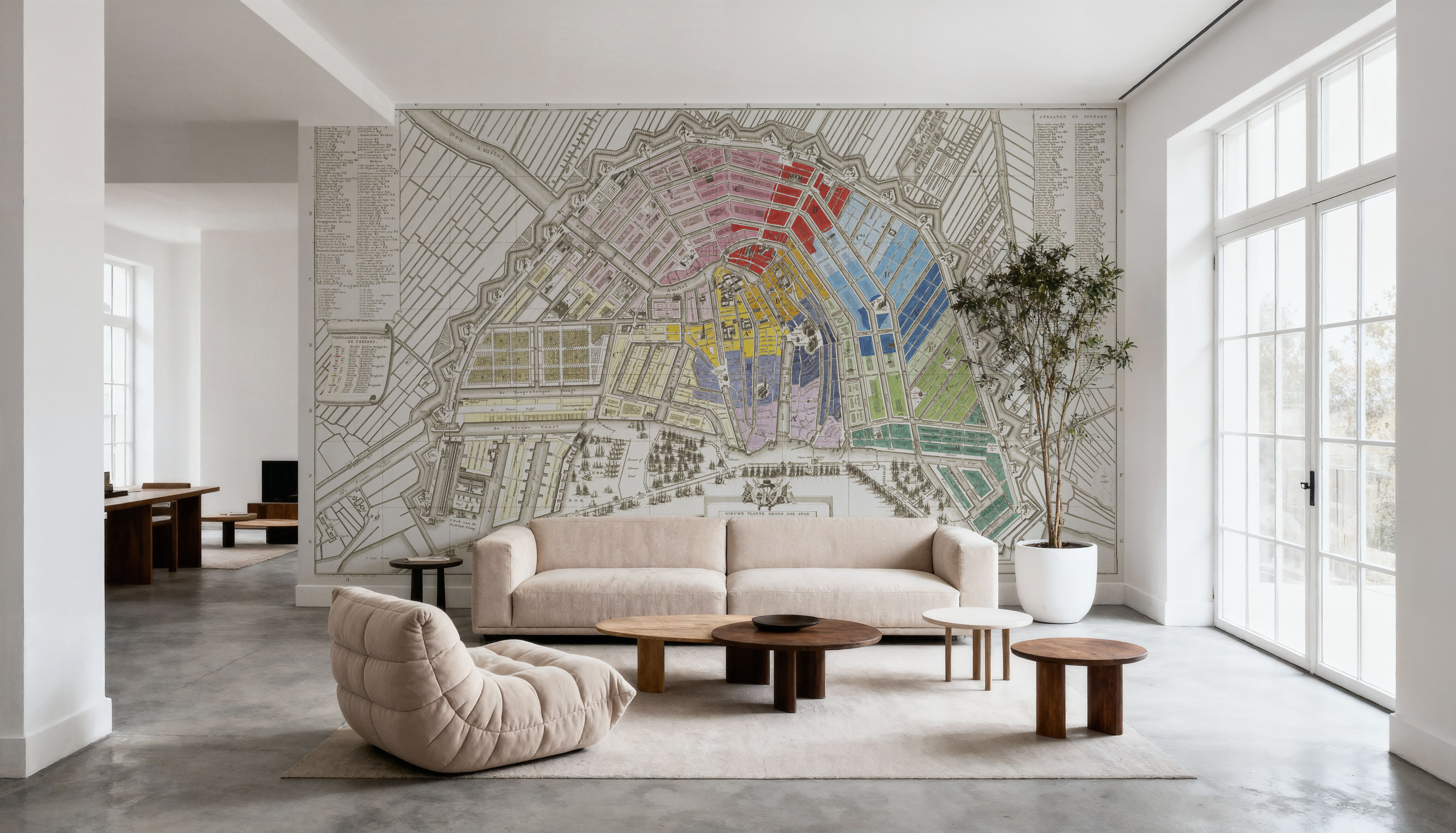 Vintage Amsterdam Map (1795)