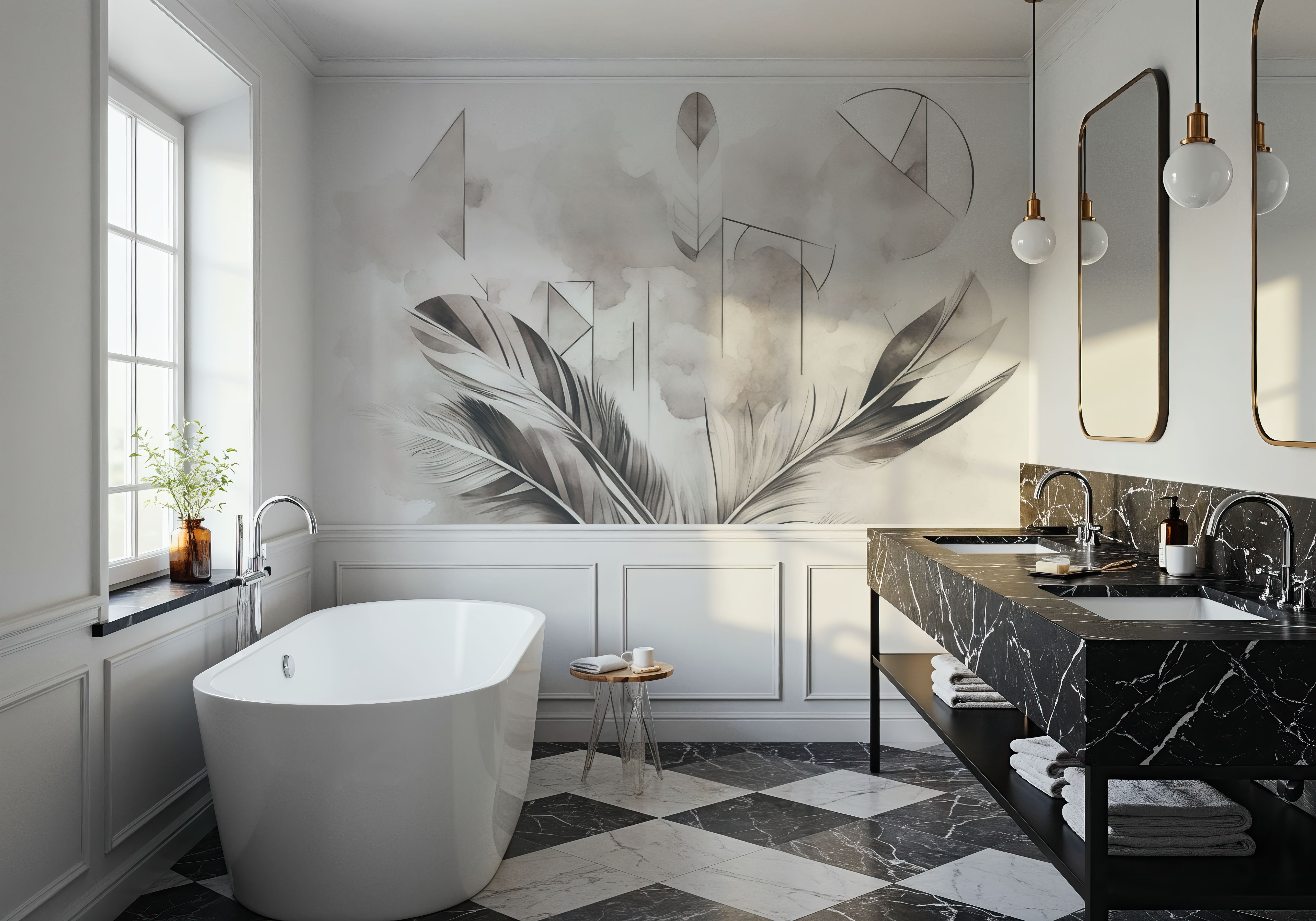 Feather Geometry Smoke