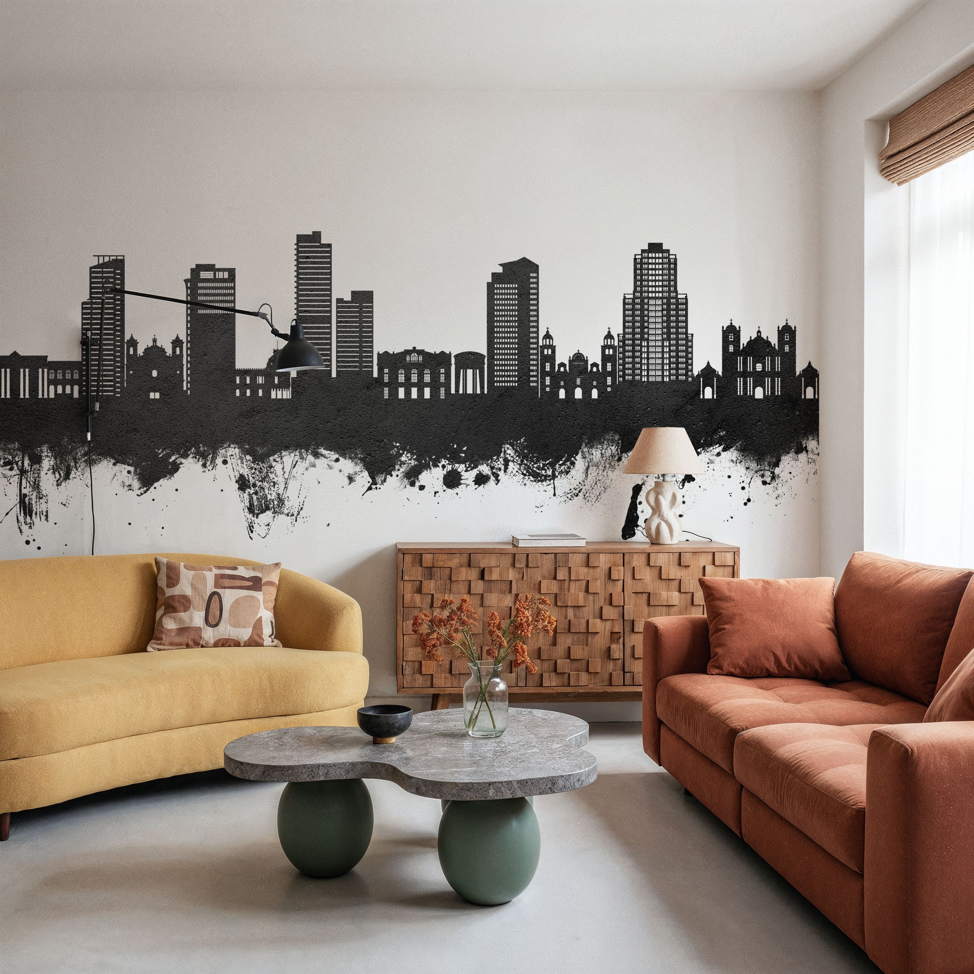 Tegucigalapa Honduras Skyline Black & White