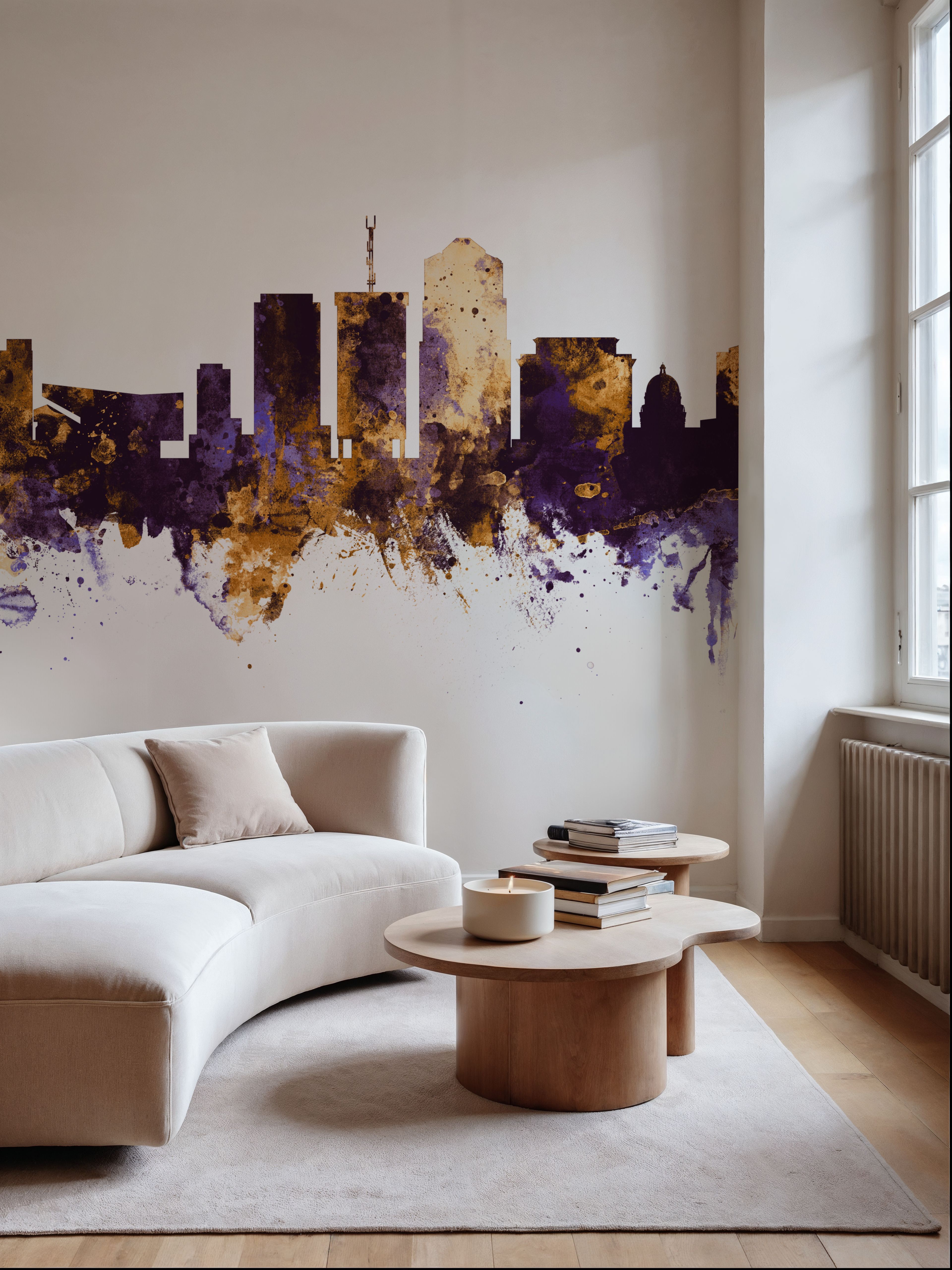 Tucson Arizona Skyline Purple & Gold