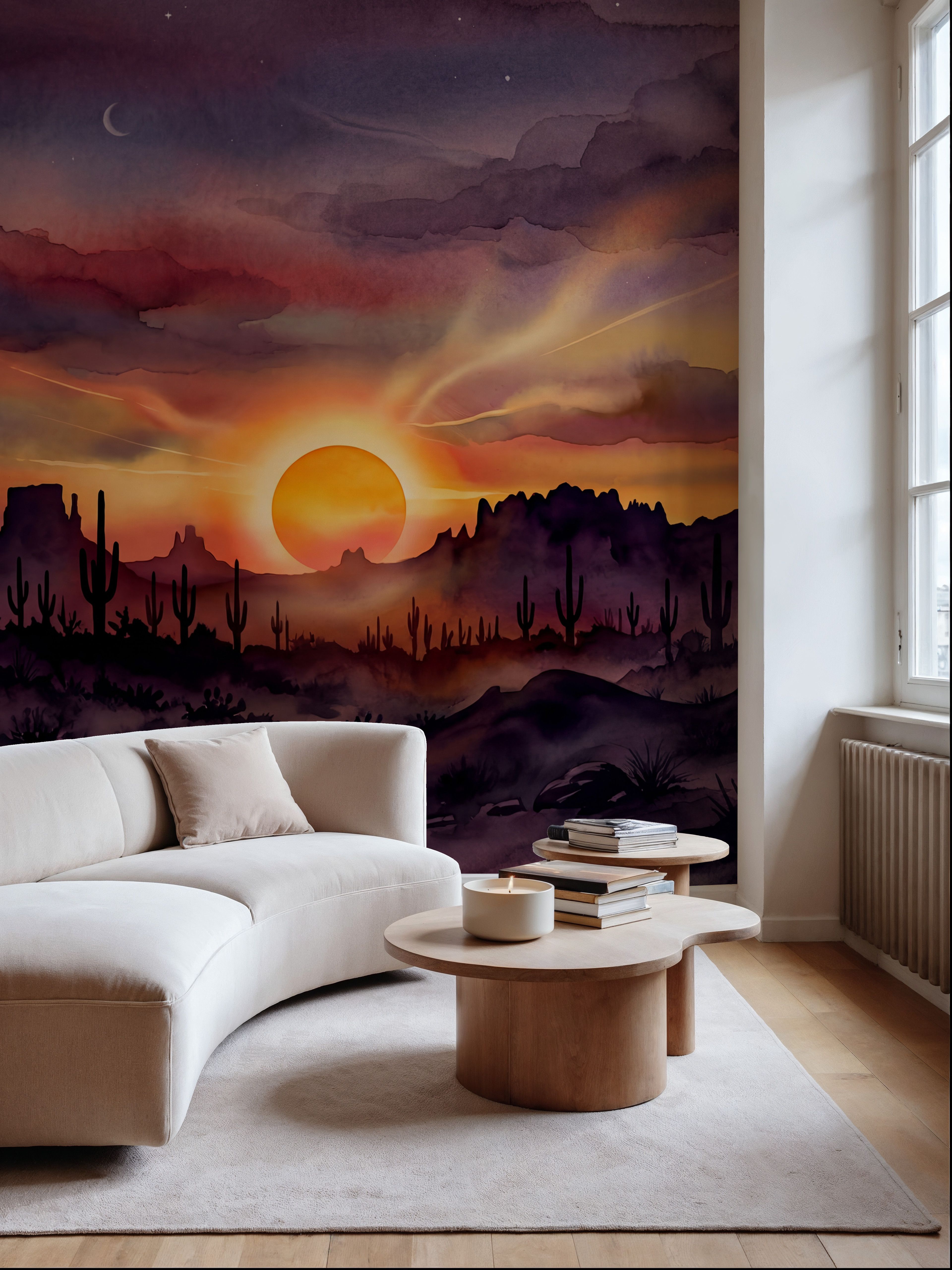 Arizona Sunset - Landscape Watercolor Series