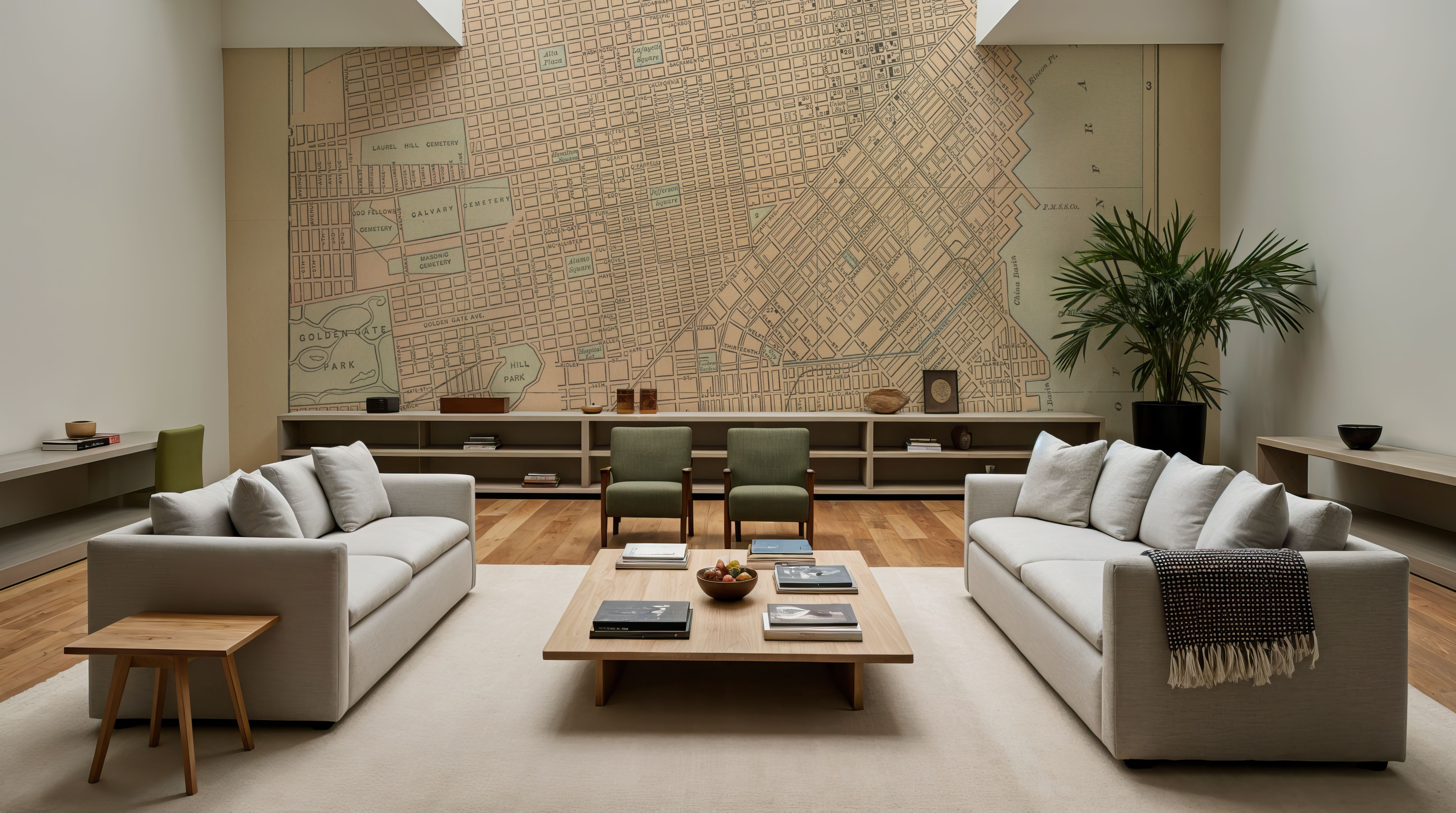 San Francisco Map, Wallpaper