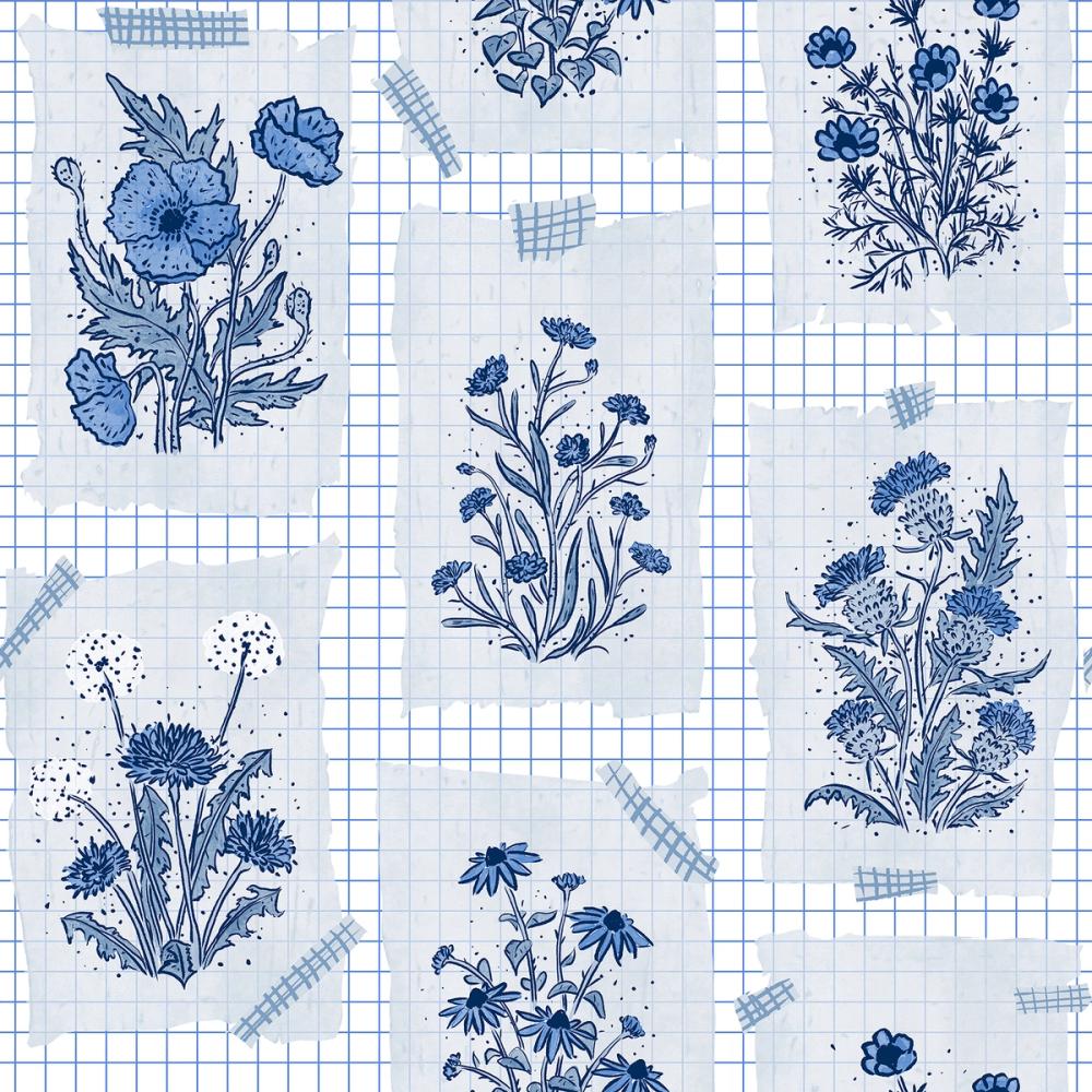 Wildflower Collage, Sky
