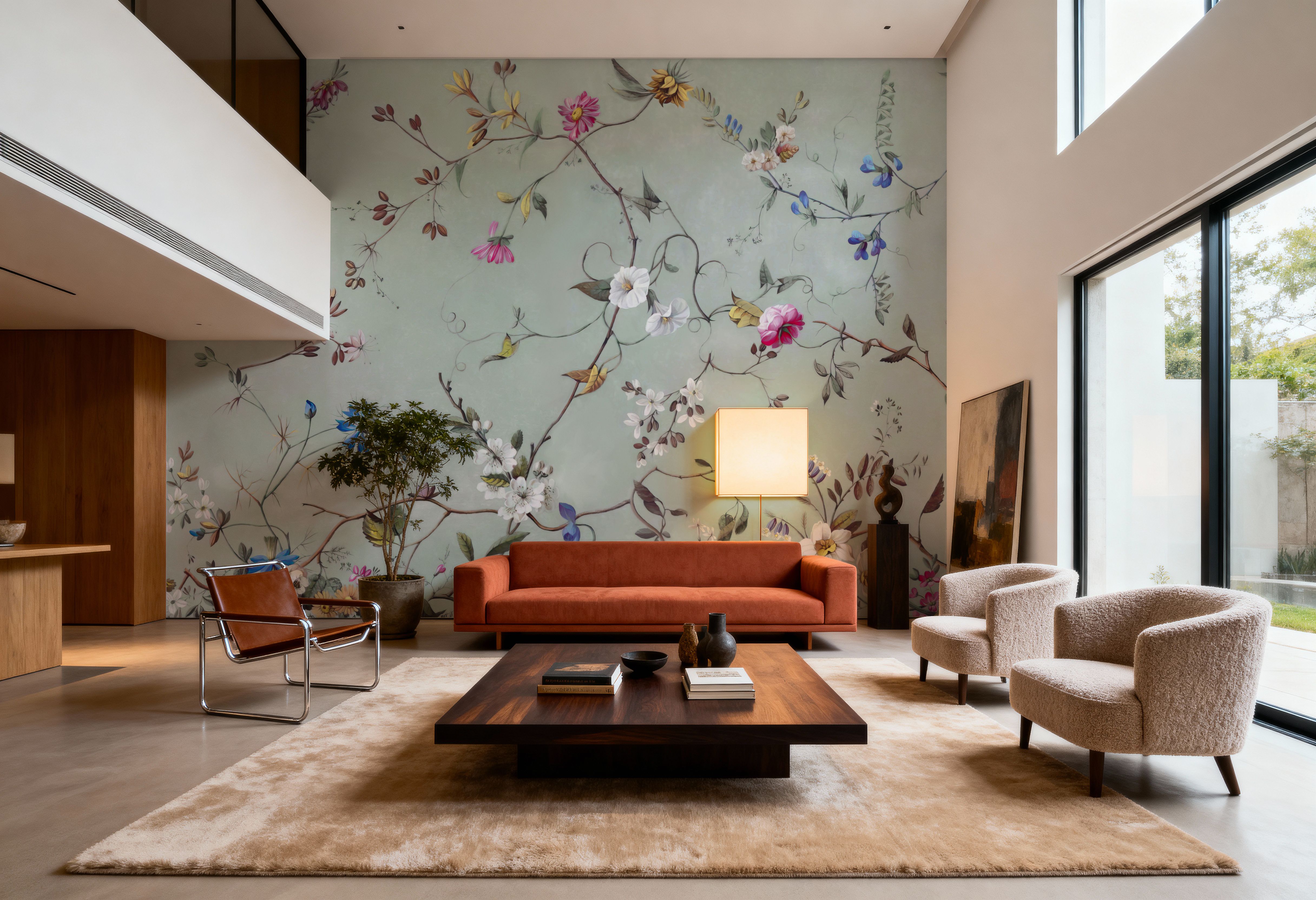 Floral Heaven, Vibrant on Sage