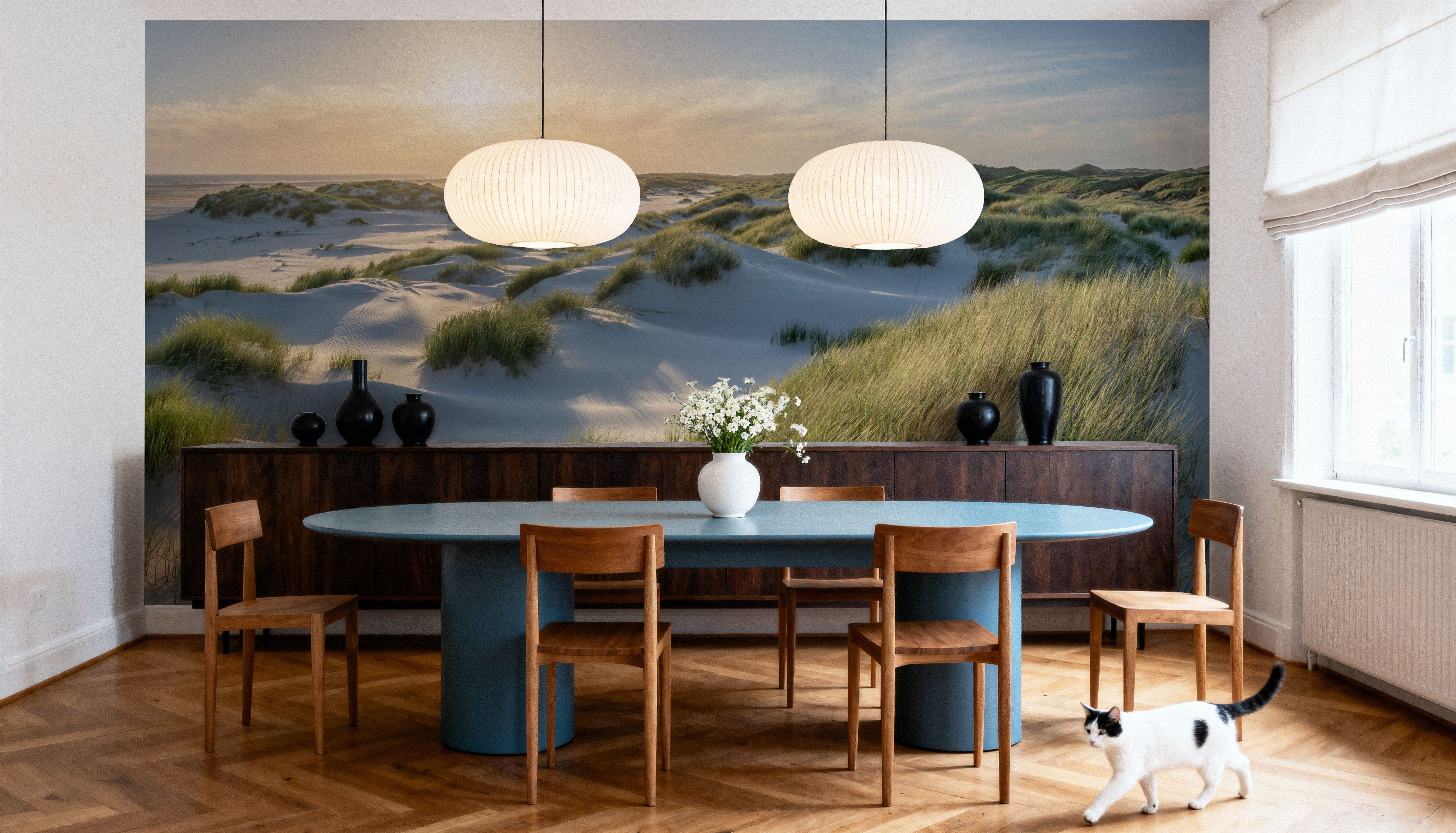 Nature in Action, Behang