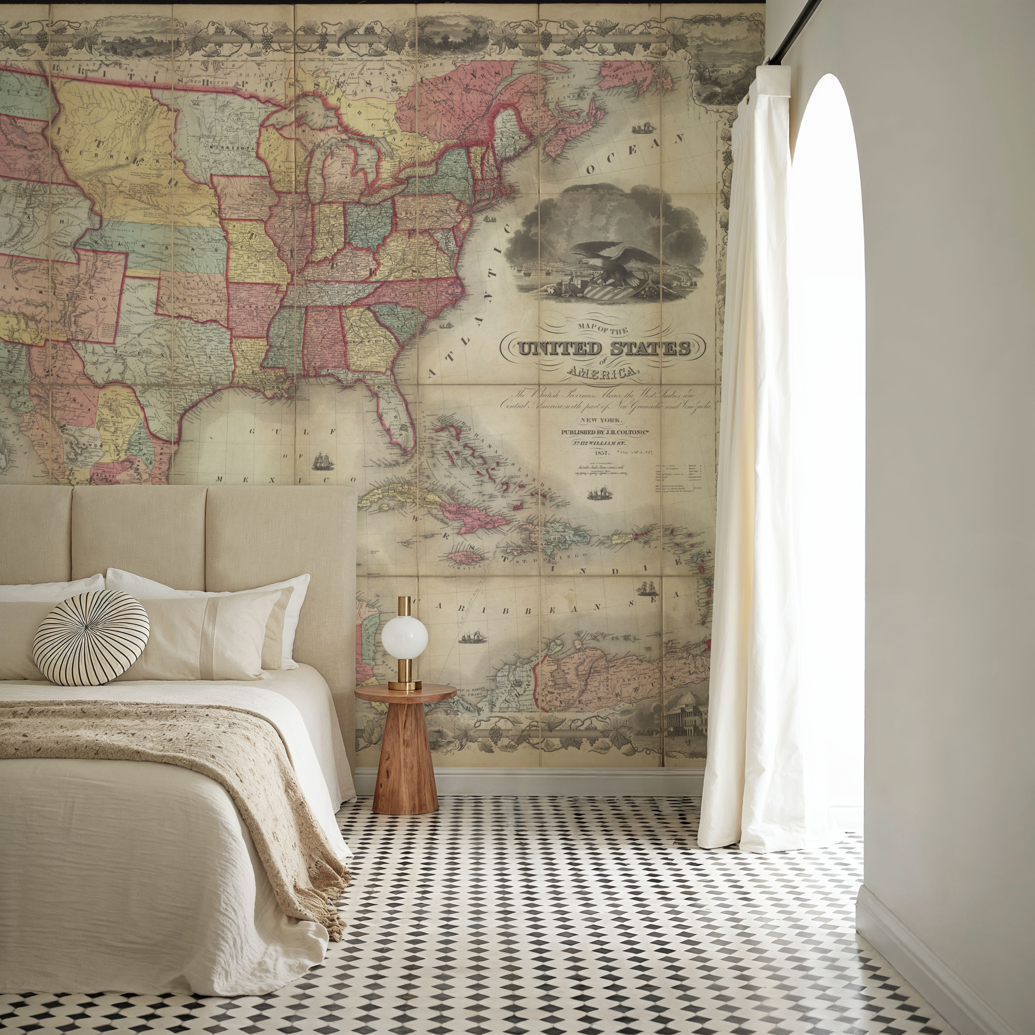 Colton's Unites States Map 1857