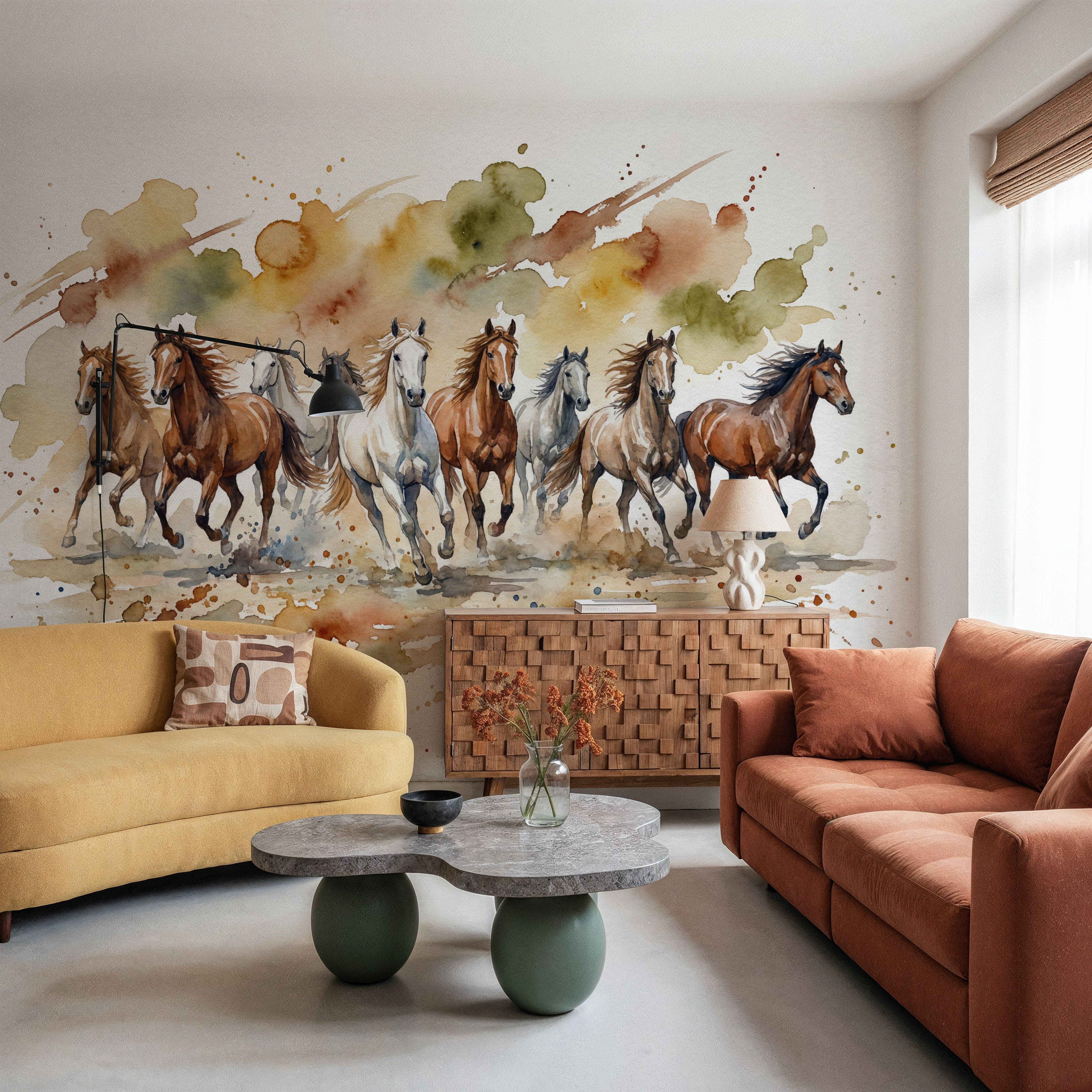 Wild Horses - Watercolor Spirit Animals Series