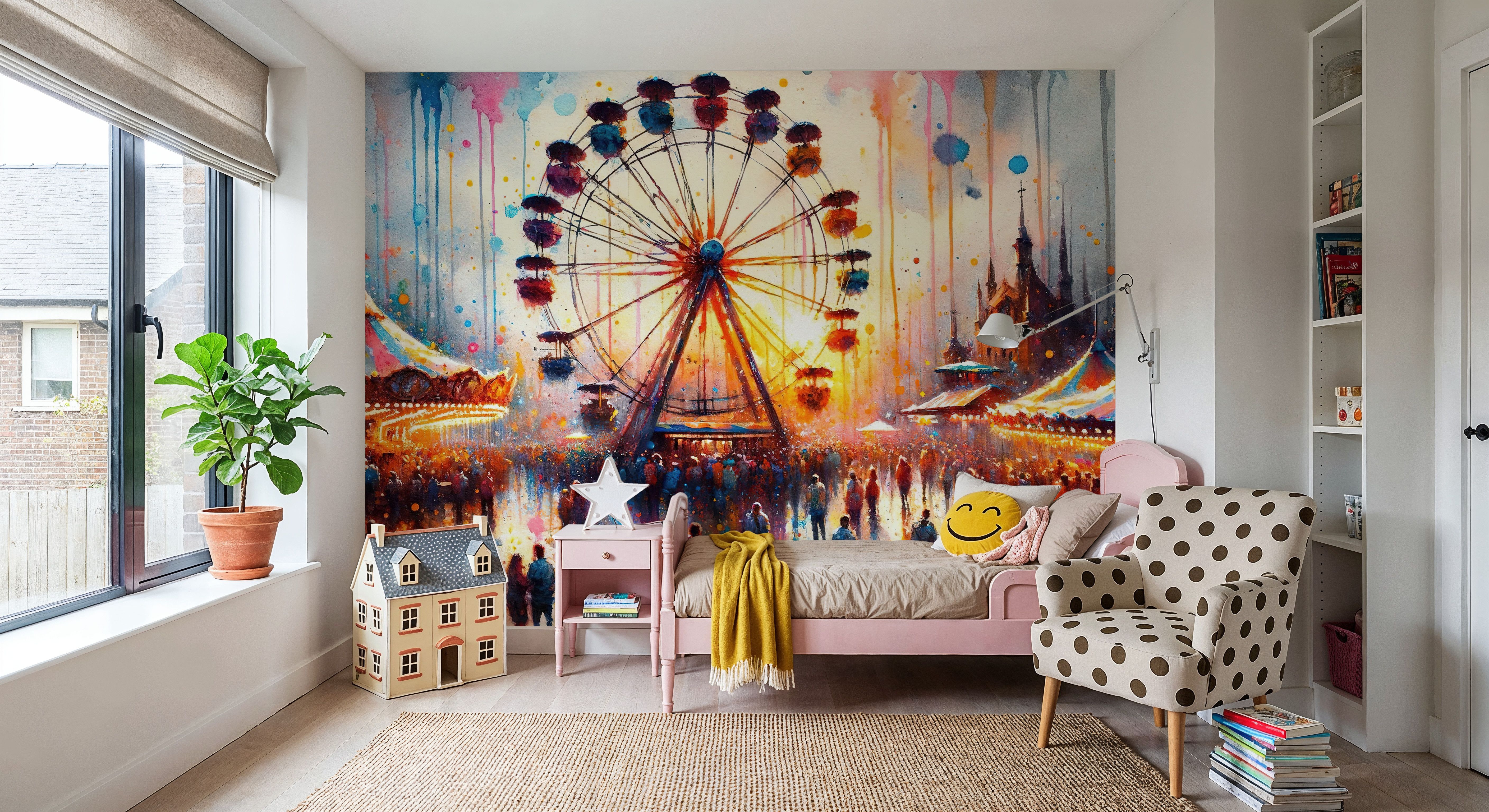 Carnival Lights at Dusk, Wallpaper