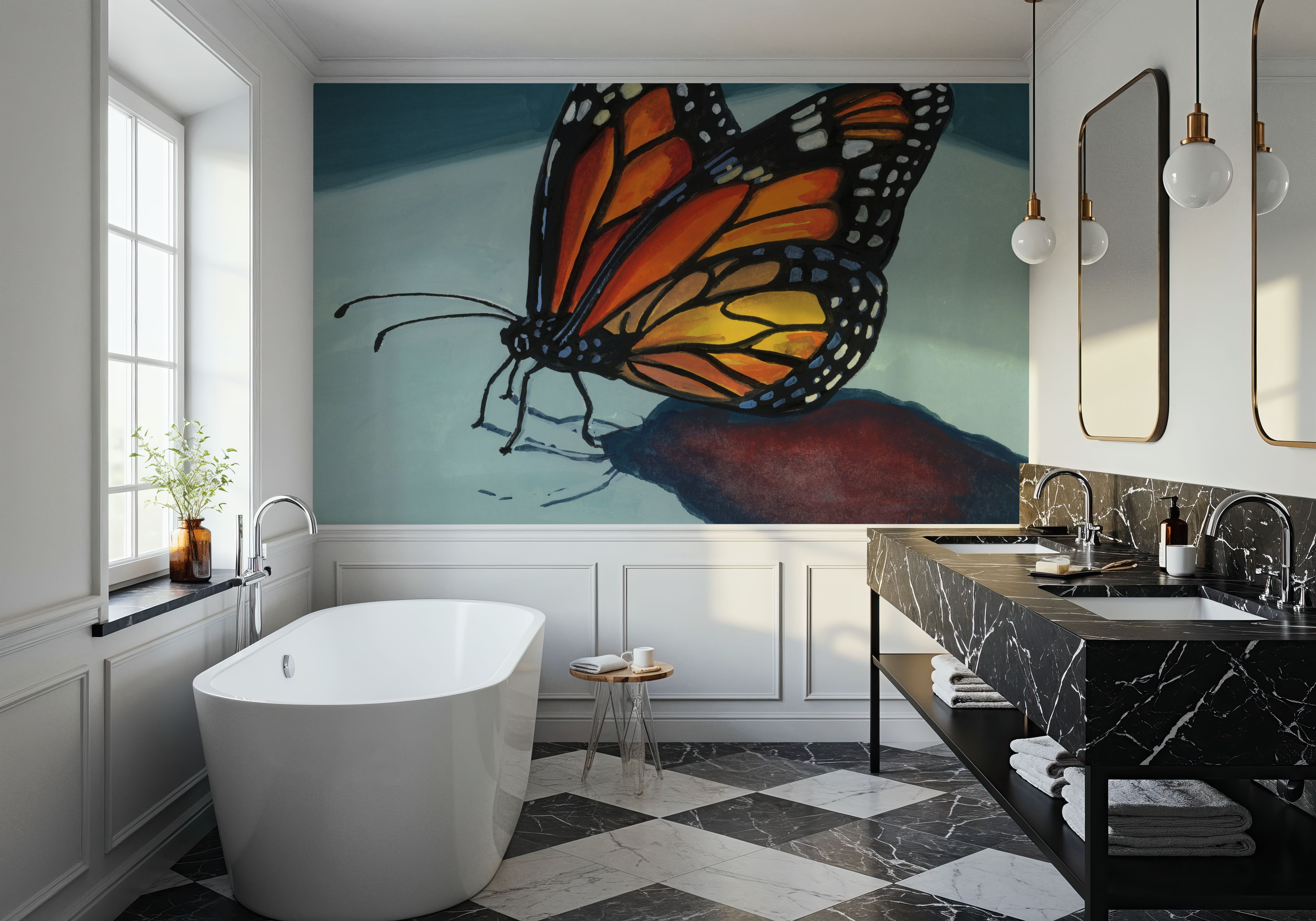 Shadow Study of a Butterfly, Wallpaper