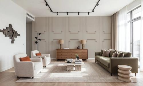 Faux Wall Panel Moulding, Beige