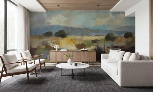 Muted Blue Landscape