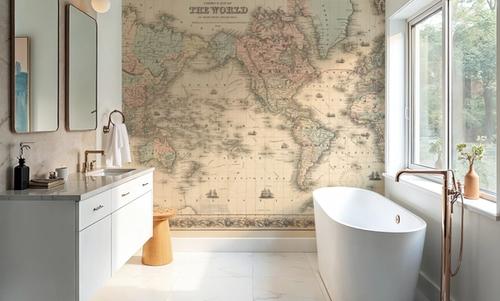 Colton's World Map 1858