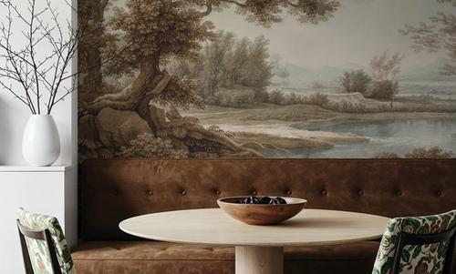 Riverbank Oak Landscape, Earth