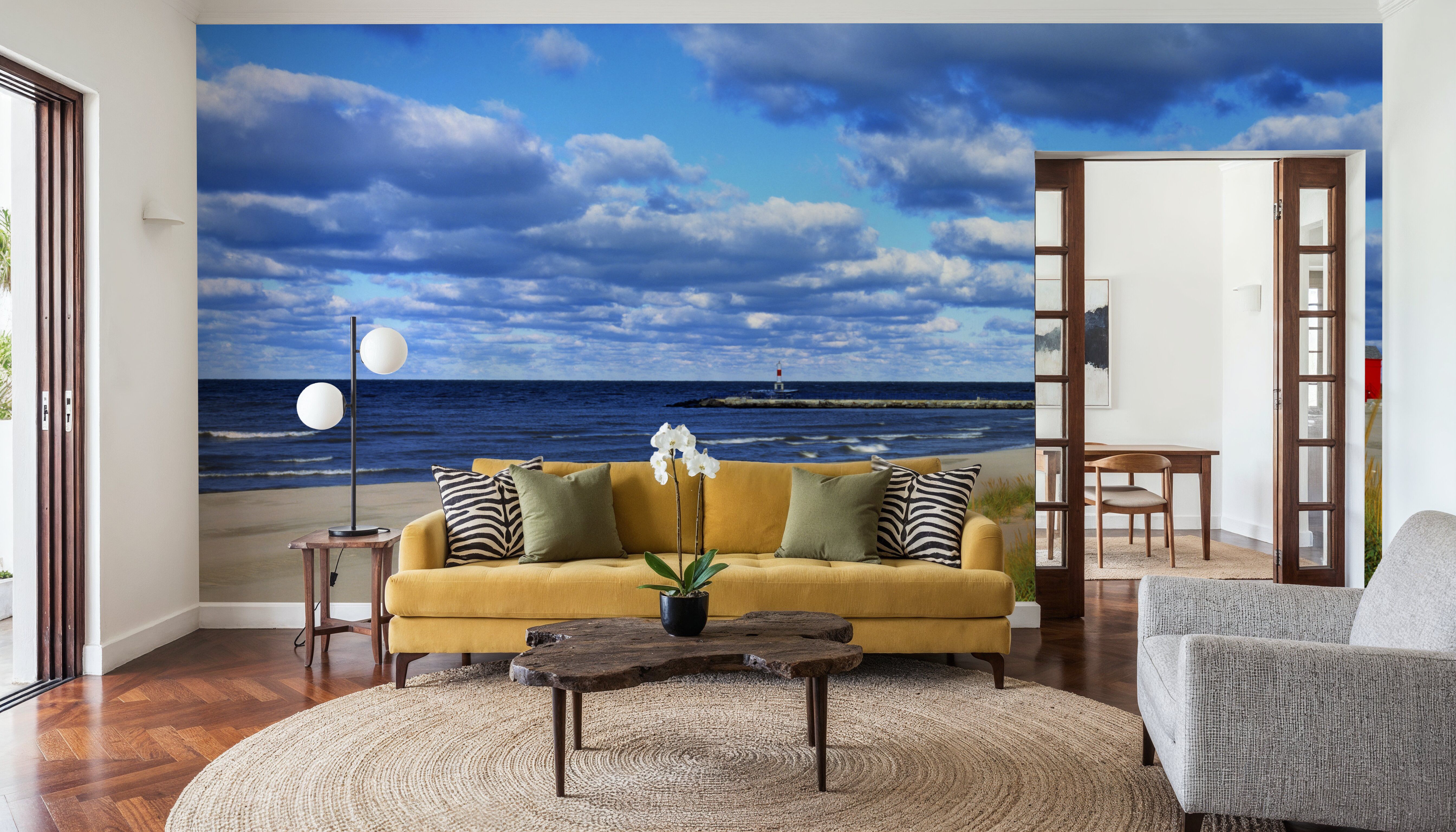 Coastal Lighthouse Haven, Wallpaper