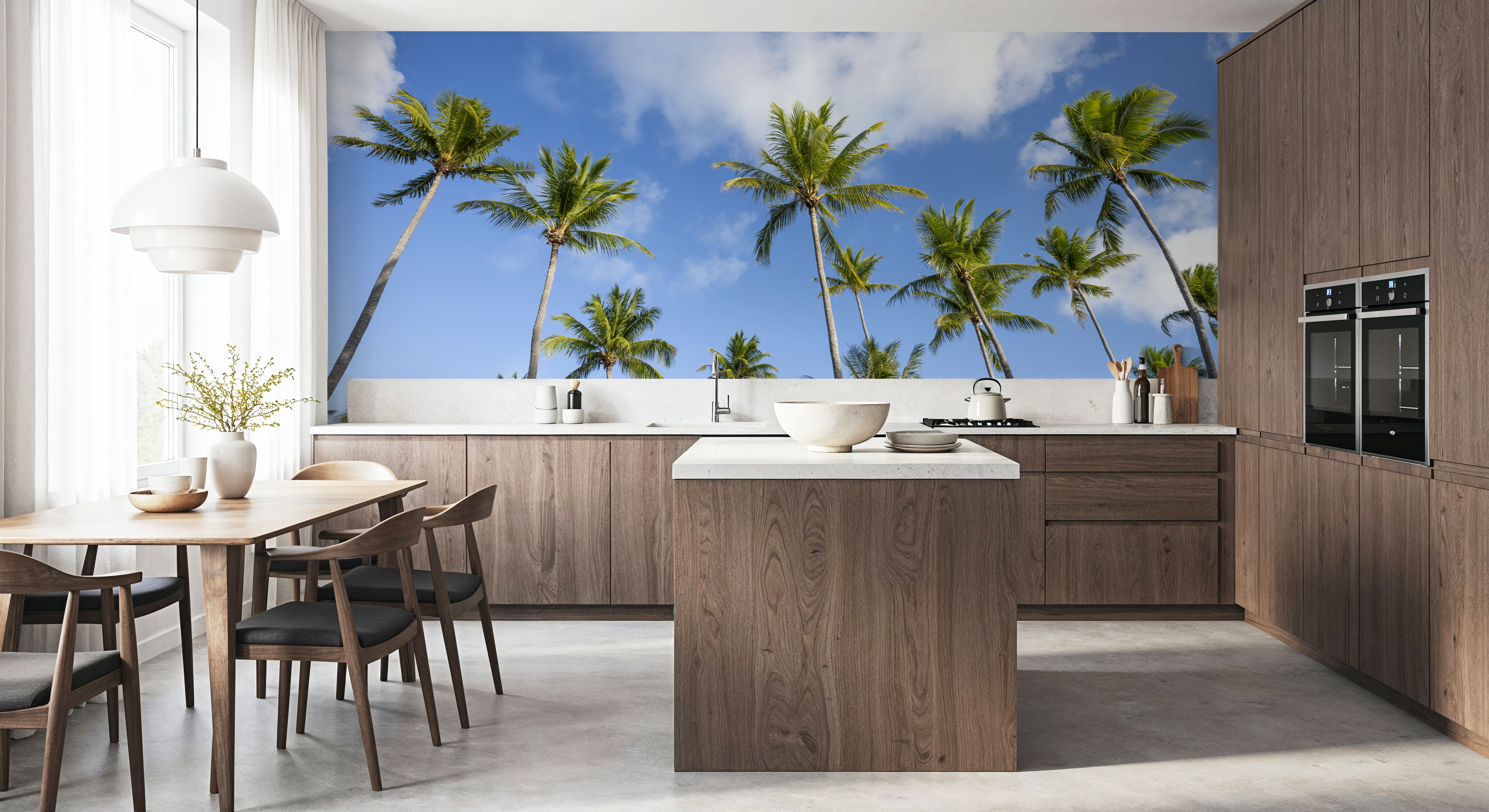 Strecthing Palm Trees