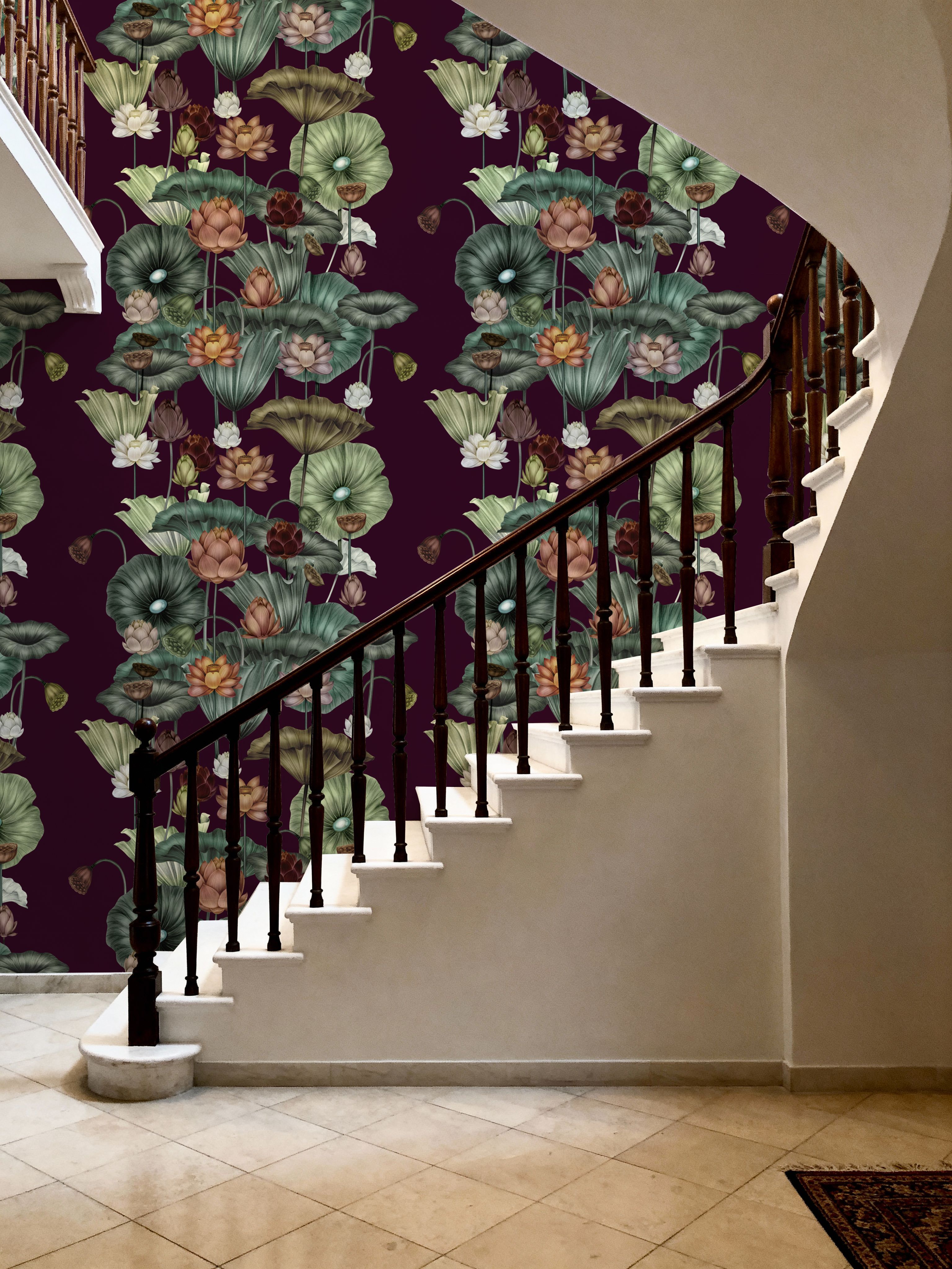 Magical Lotus, Burgundy