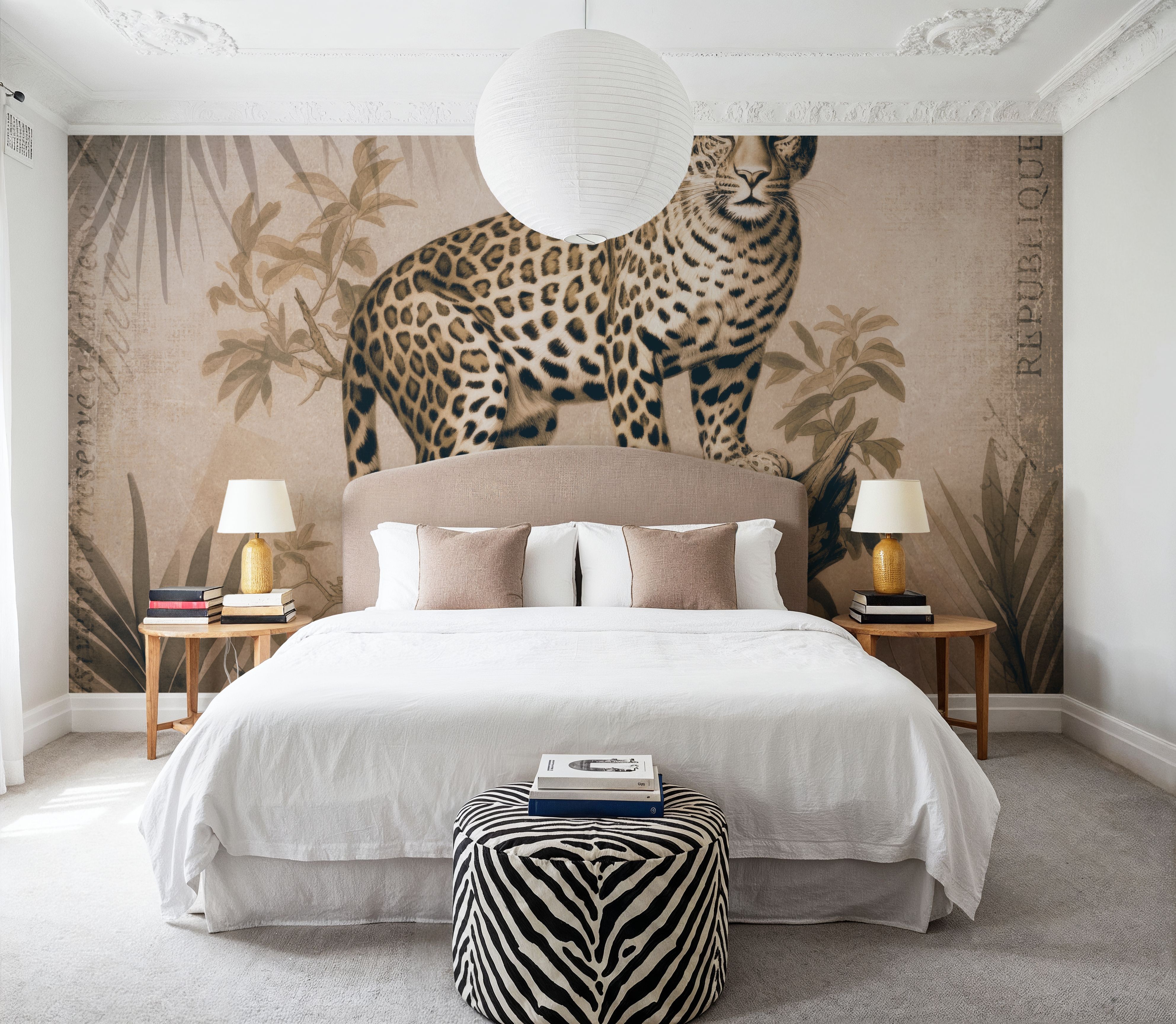 Cheetahs Exotic Jungle Monochrome