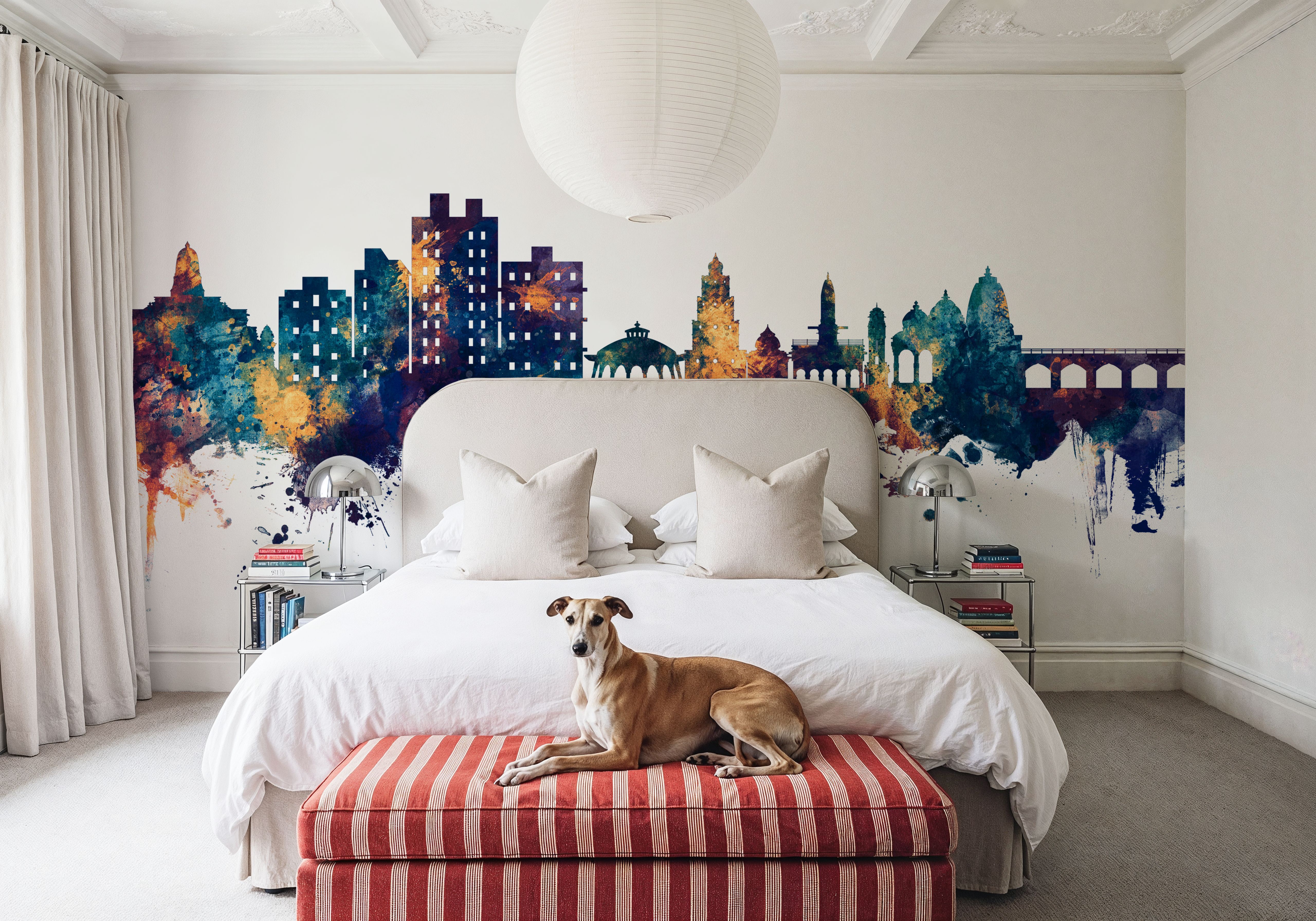 Nashik India Skyline Blue & Bronze