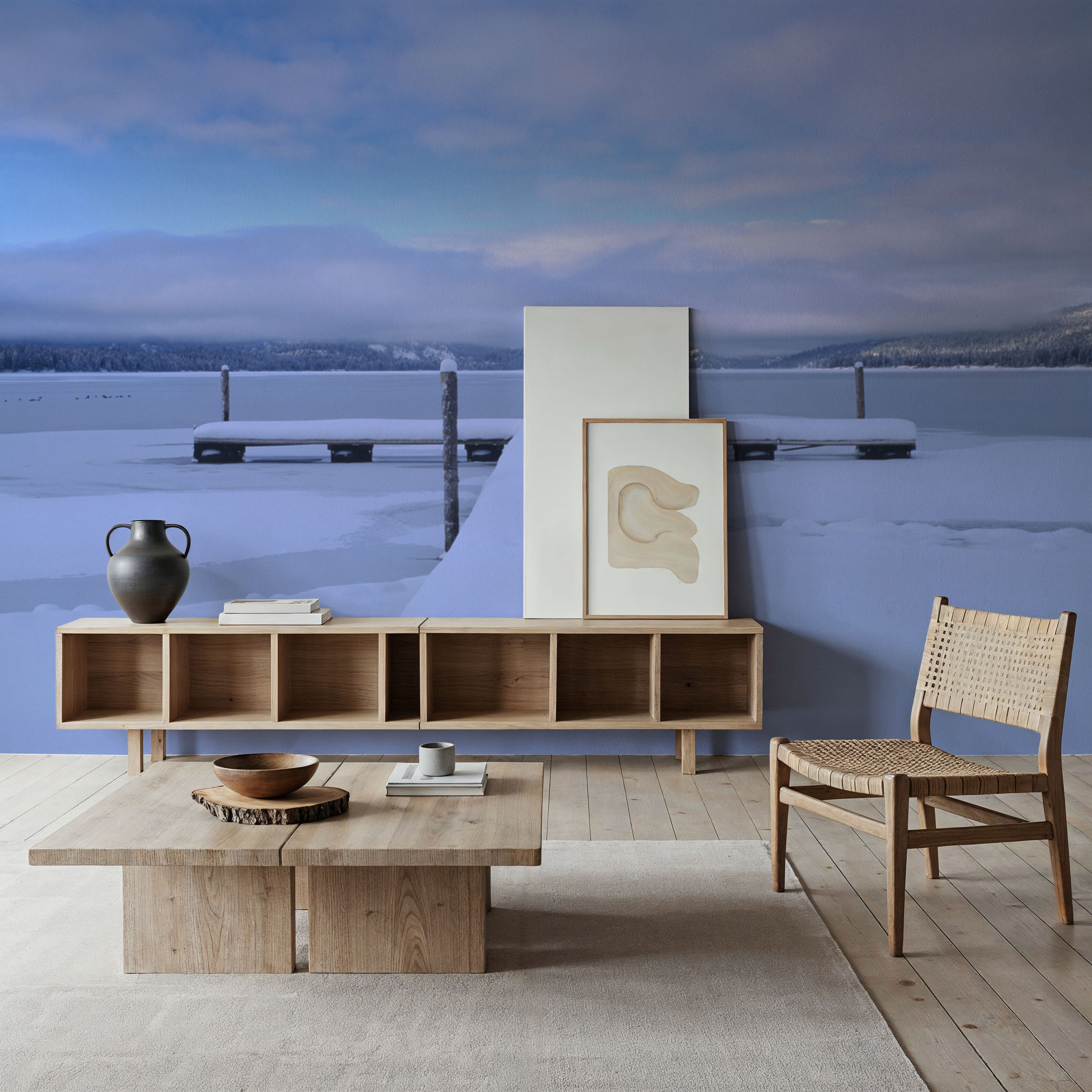 Frozen Pier Serenity