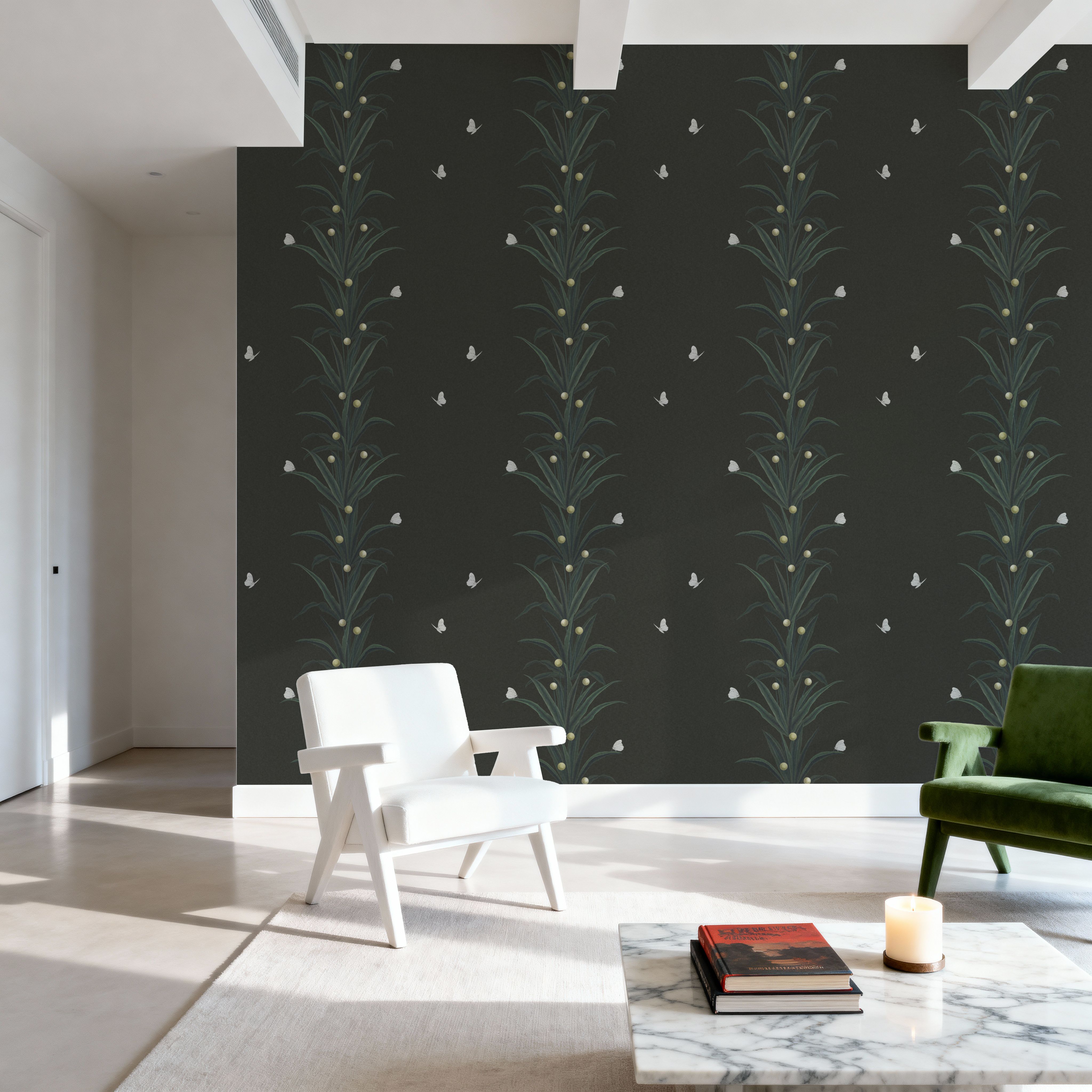 Foliage & Butterflies - Slate