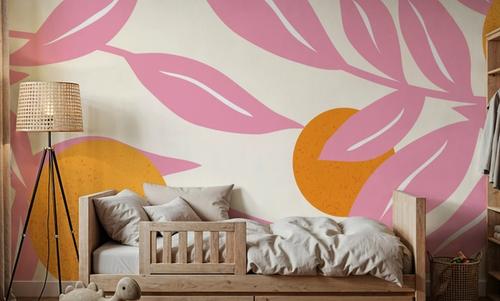 Stylized Flowers in Pink