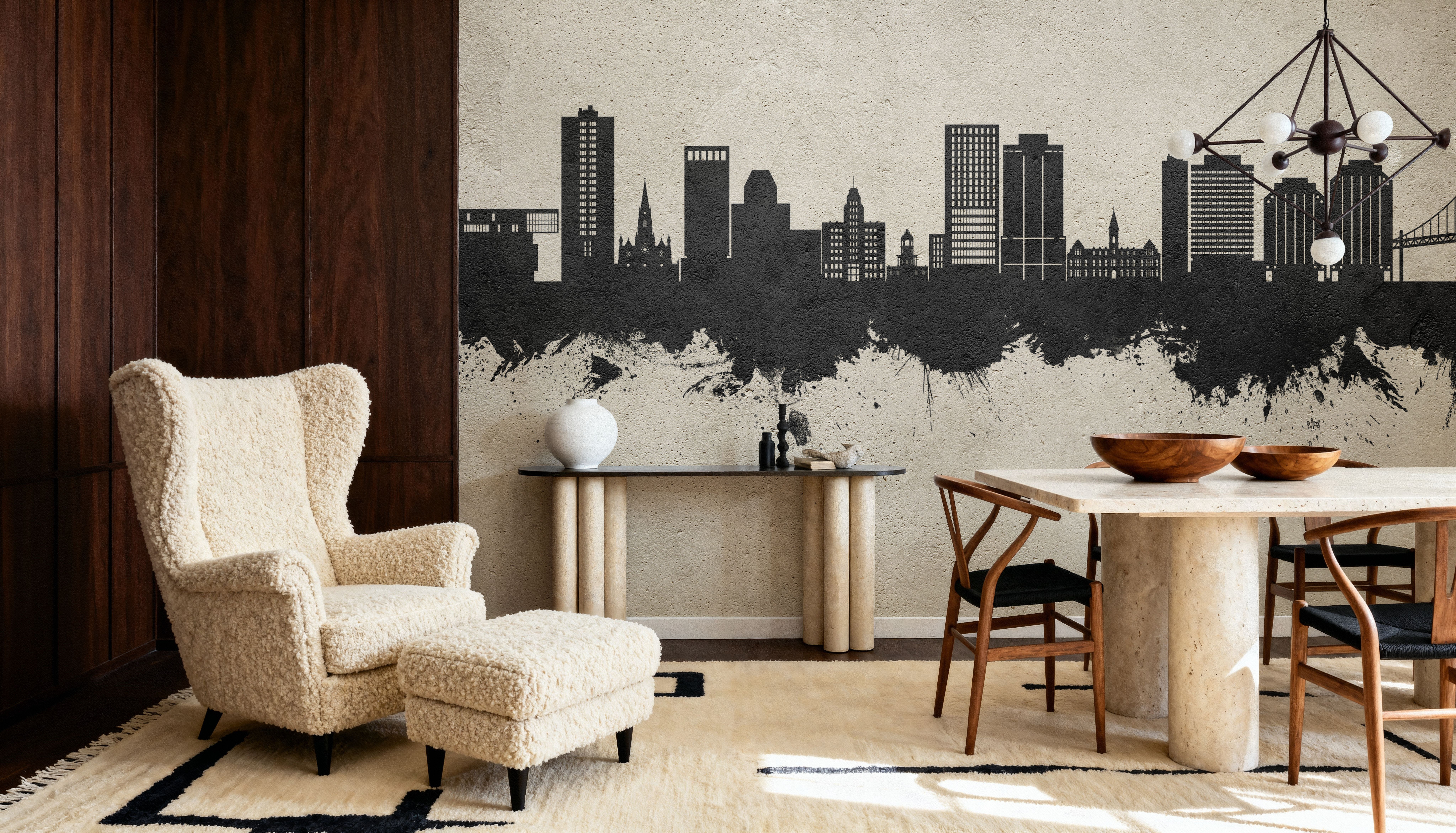 Halifax Canada Skyline Concrete, Wallpaper