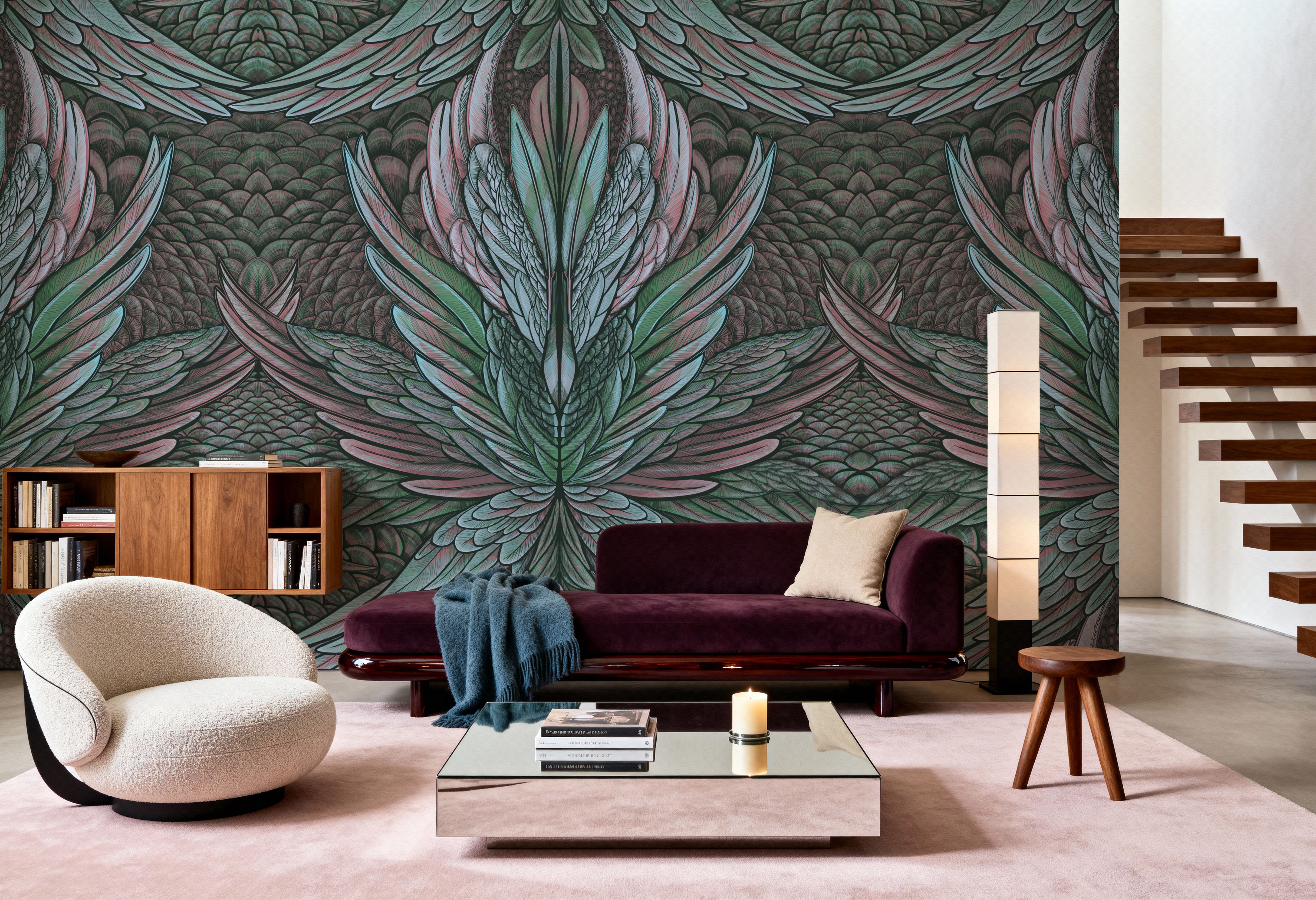 Irridescent Pink&Green