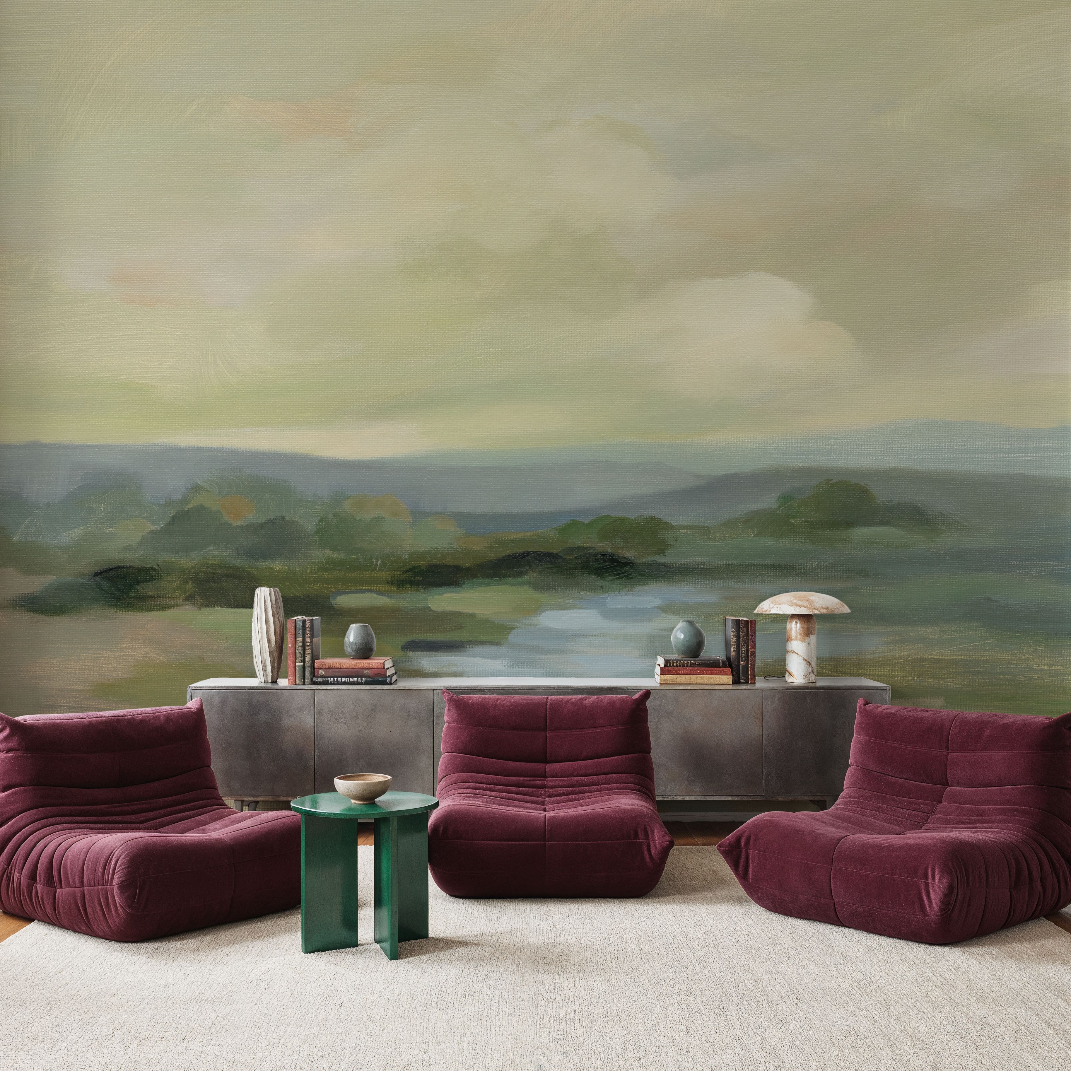Muted Green Landscape