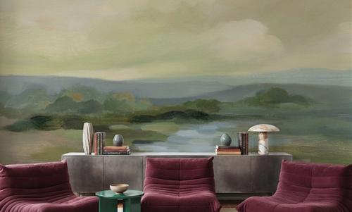 Muted Green Landscape