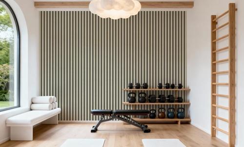 Ticking Awning Stripes, Liquorice