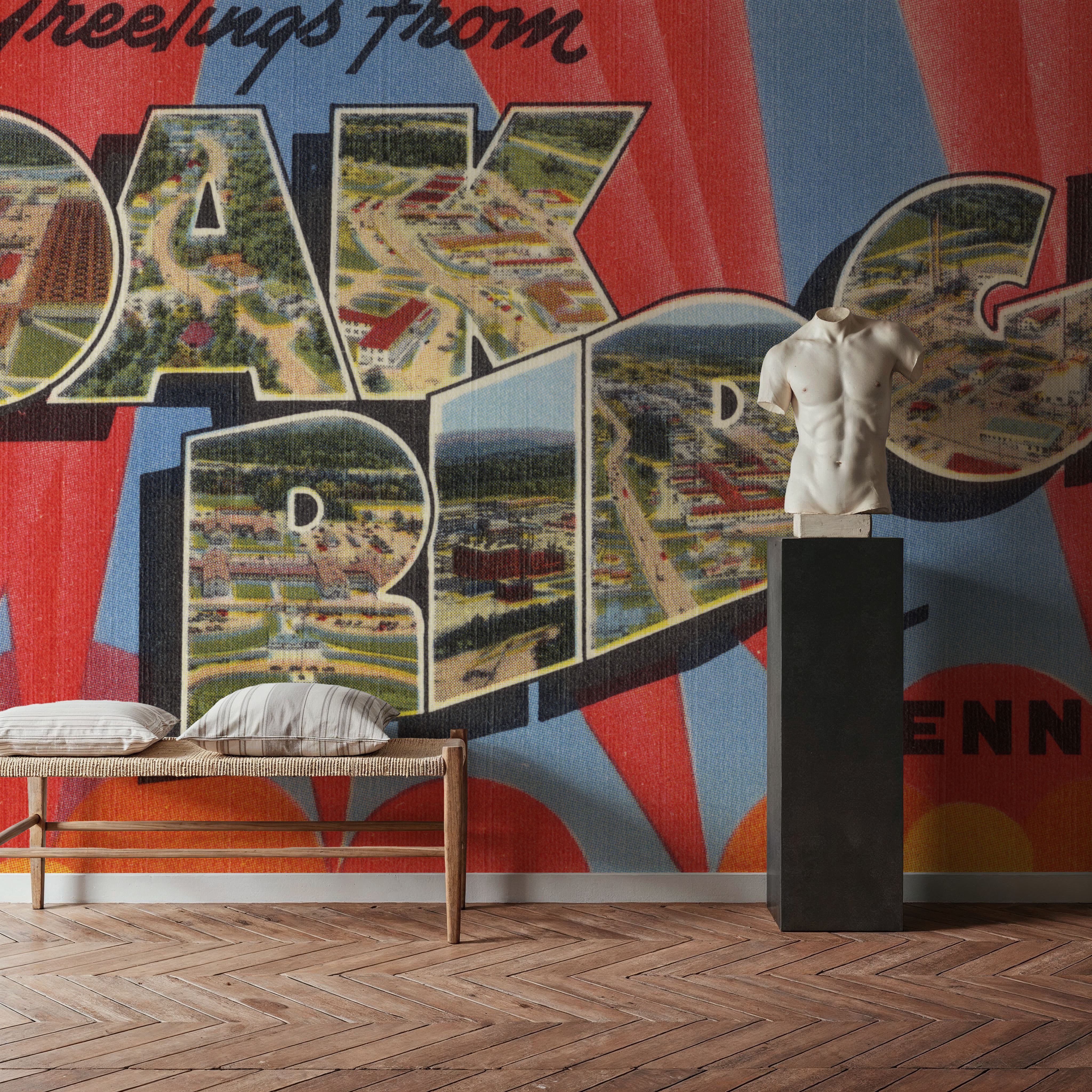 Greetings from Oak Ridge - Screenprint Postcard